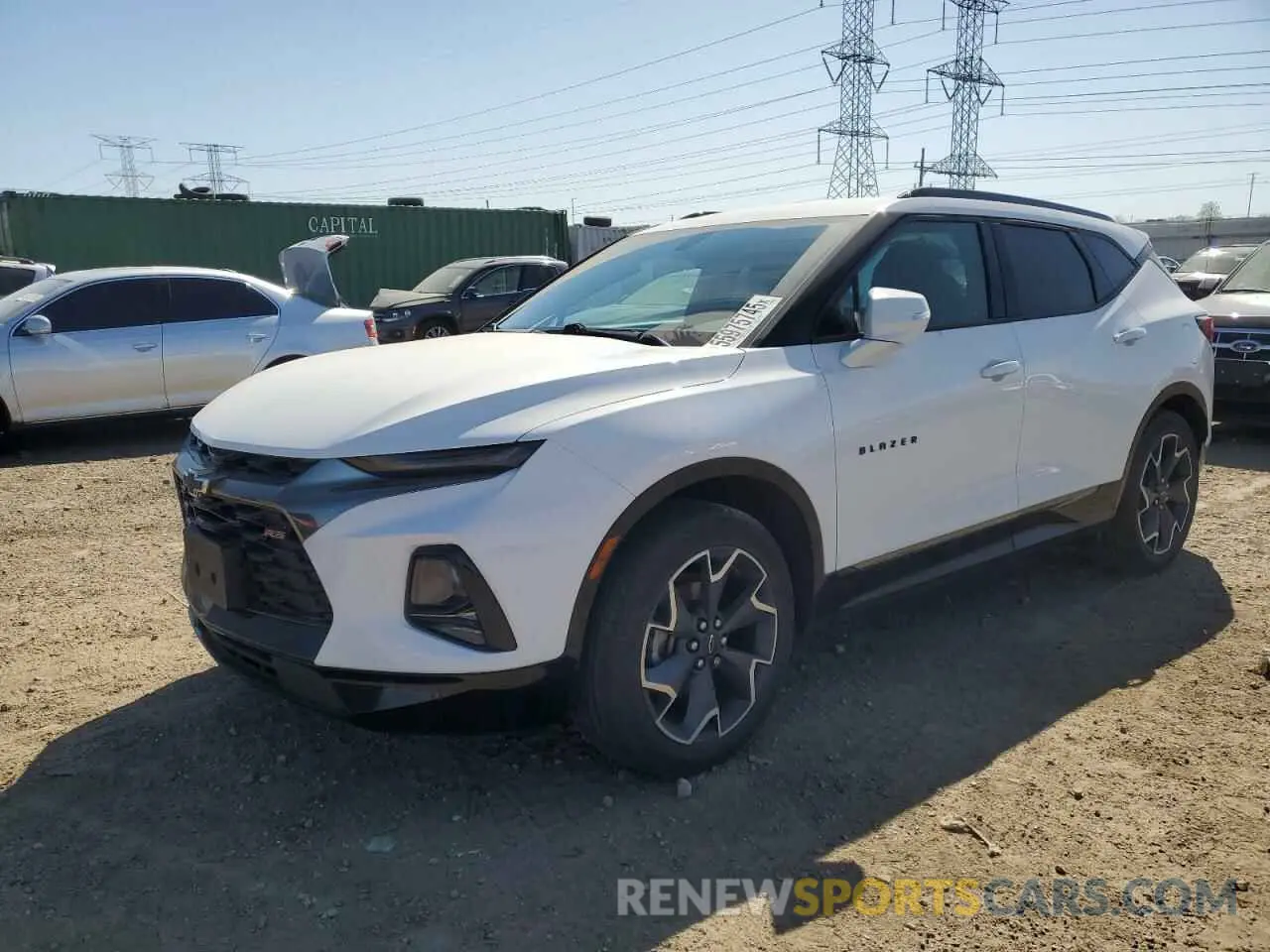 1 Photograph of a damaged car 3GNKBJRS4KS566498 CHEVROLET BLAZER 2019