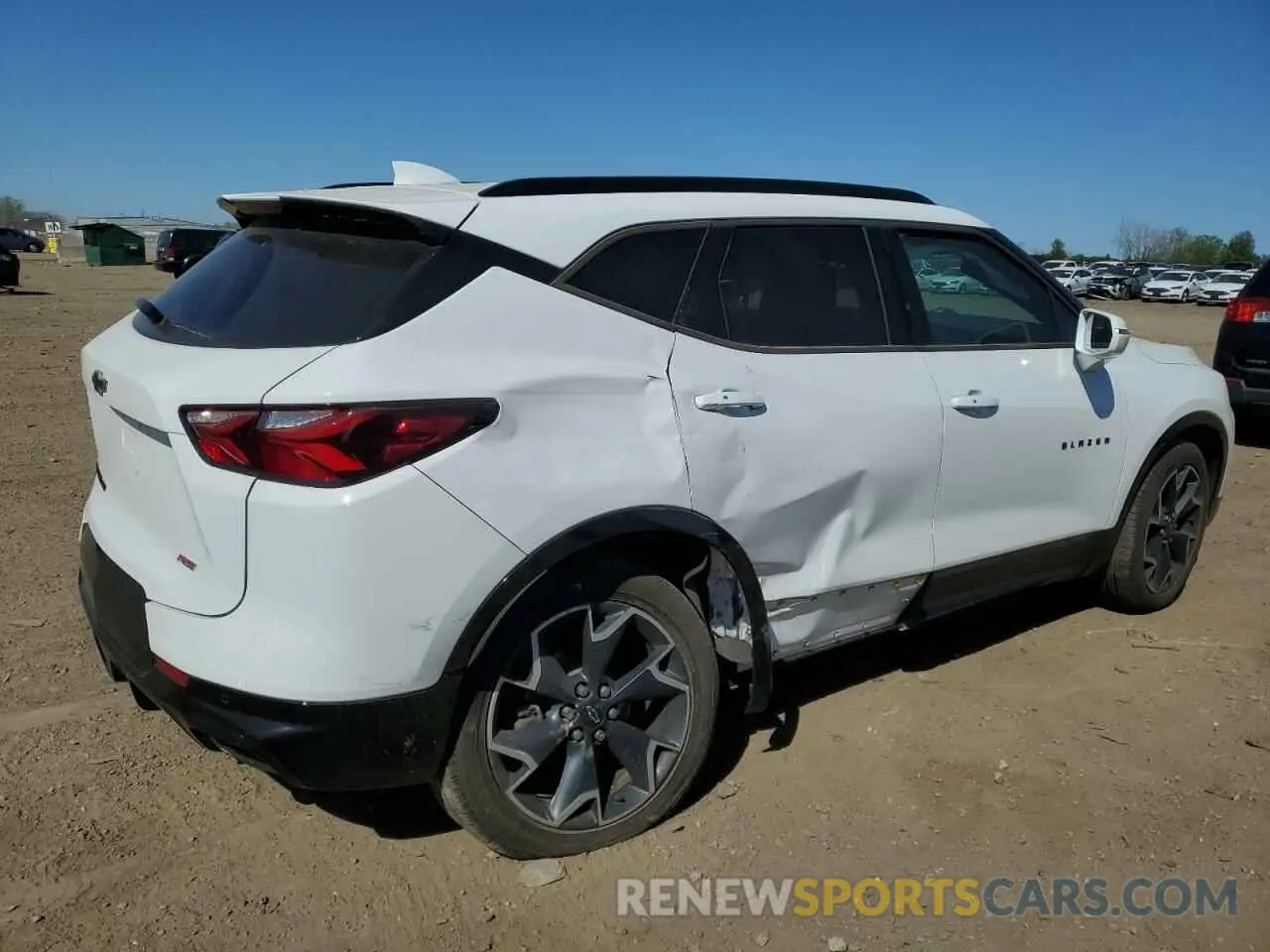 3 Photograph of a damaged car 3GNKBJRS4KS566498 CHEVROLET BLAZER 2019