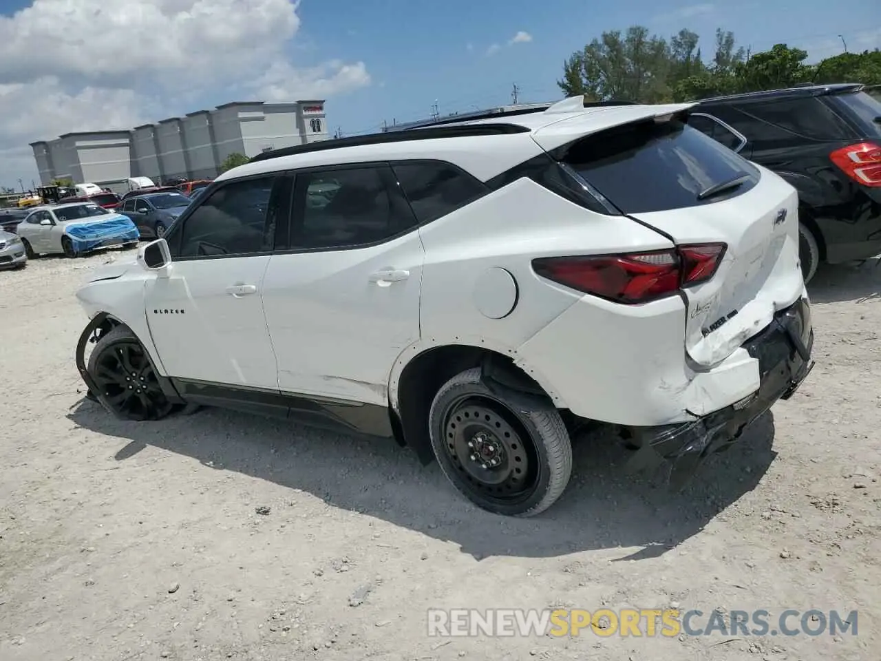 2 Photograph of a damaged car 3GNKBJRS5KS700855 CHEVROLET BLAZER 2019