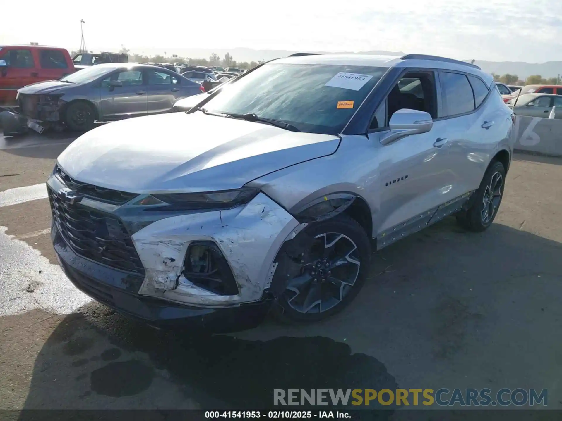 2 Photograph of a damaged car 3GNKBJRS7KS620778 CHEVROLET BLAZER 2019