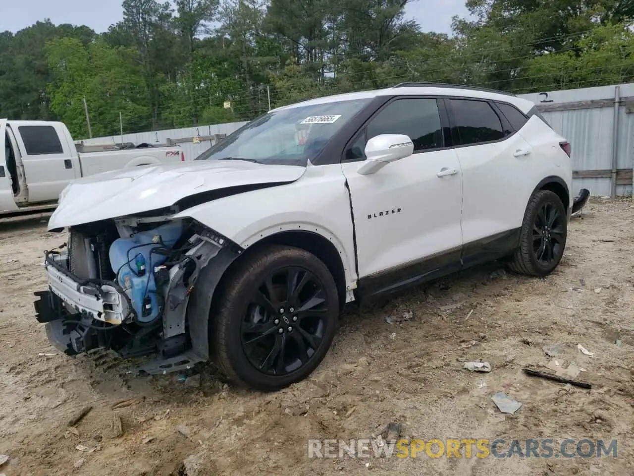 1 Photograph of a damaged car 3GNKBJRS7KS640321 CHEVROLET BLAZER 2019