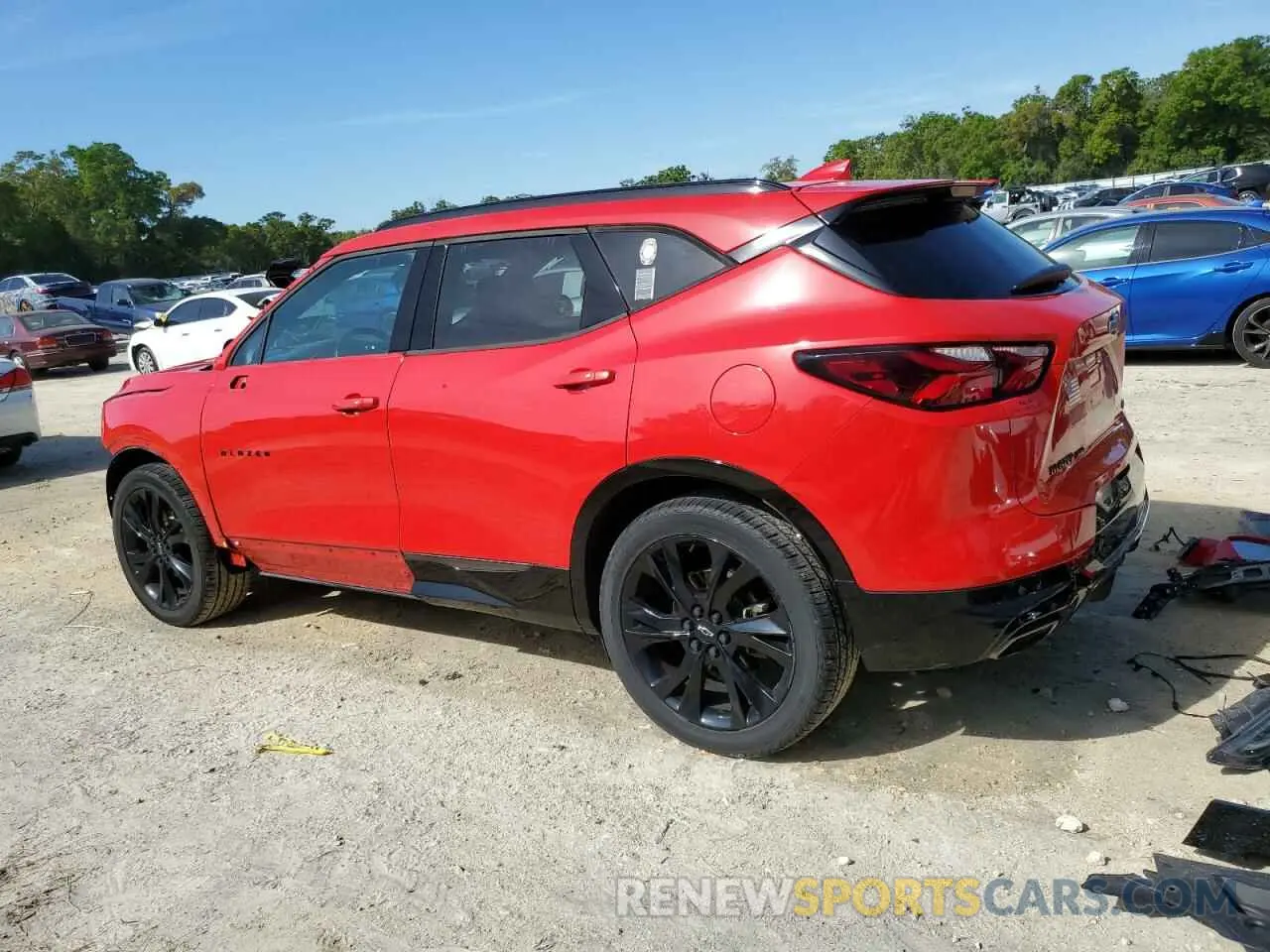 2 Photograph of a damaged car 3GNKBJRS7KS702896 CHEVROLET BLAZER 2019