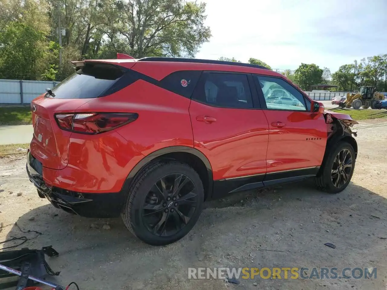 3 Photograph of a damaged car 3GNKBJRS7KS702896 CHEVROLET BLAZER 2019