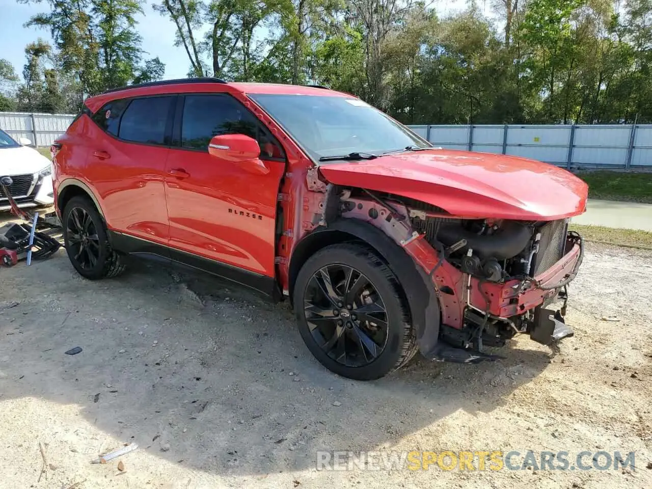 4 Photograph of a damaged car 3GNKBJRS7KS702896 CHEVROLET BLAZER 2019
