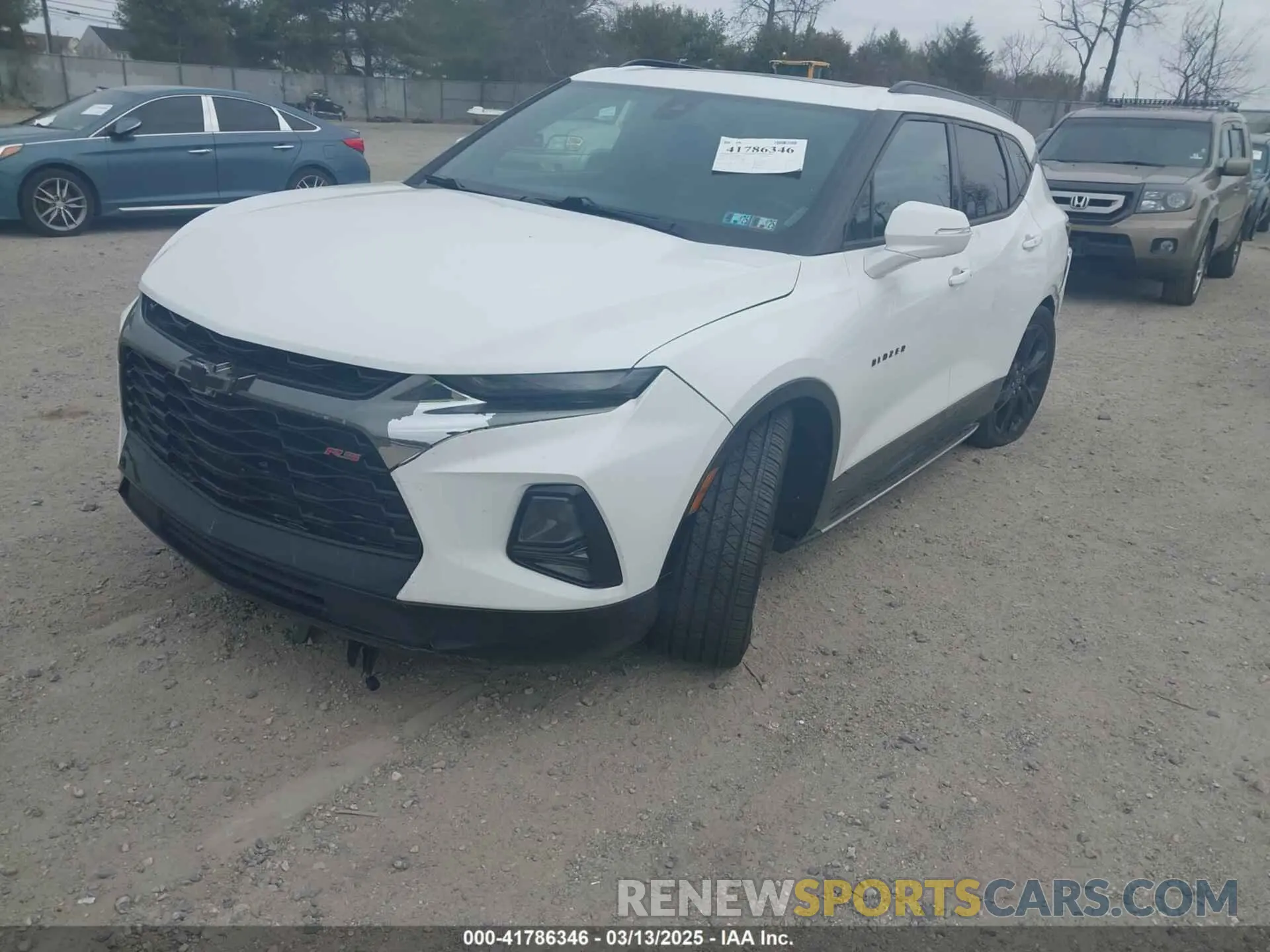2 Photograph of a damaged car 3GNKBJRSXKS687147 CHEVROLET BLAZER 2019