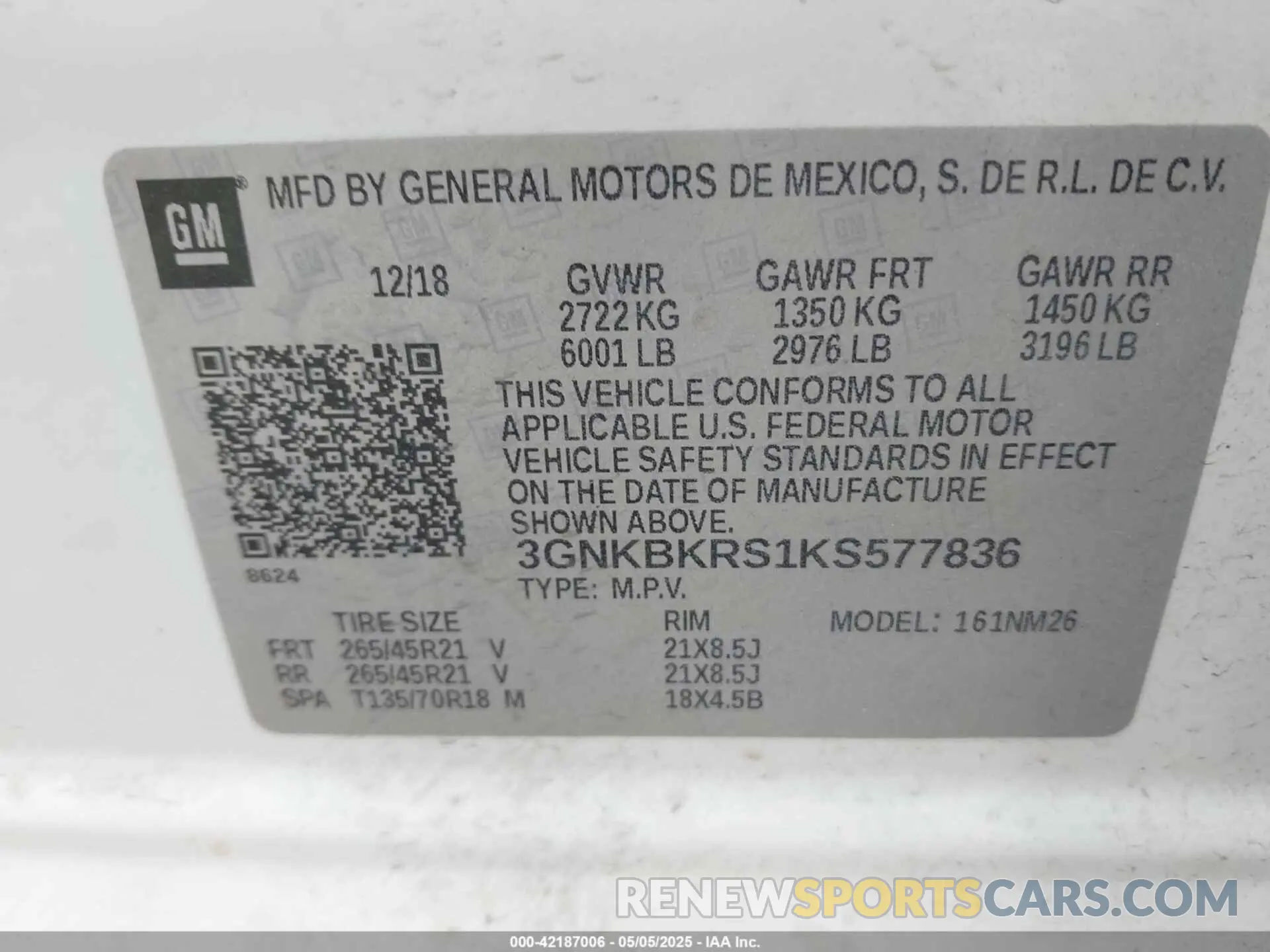 9 Photograph of a damaged car 3GNKBKRS1KS577836 CHEVROLET BLAZER 2019