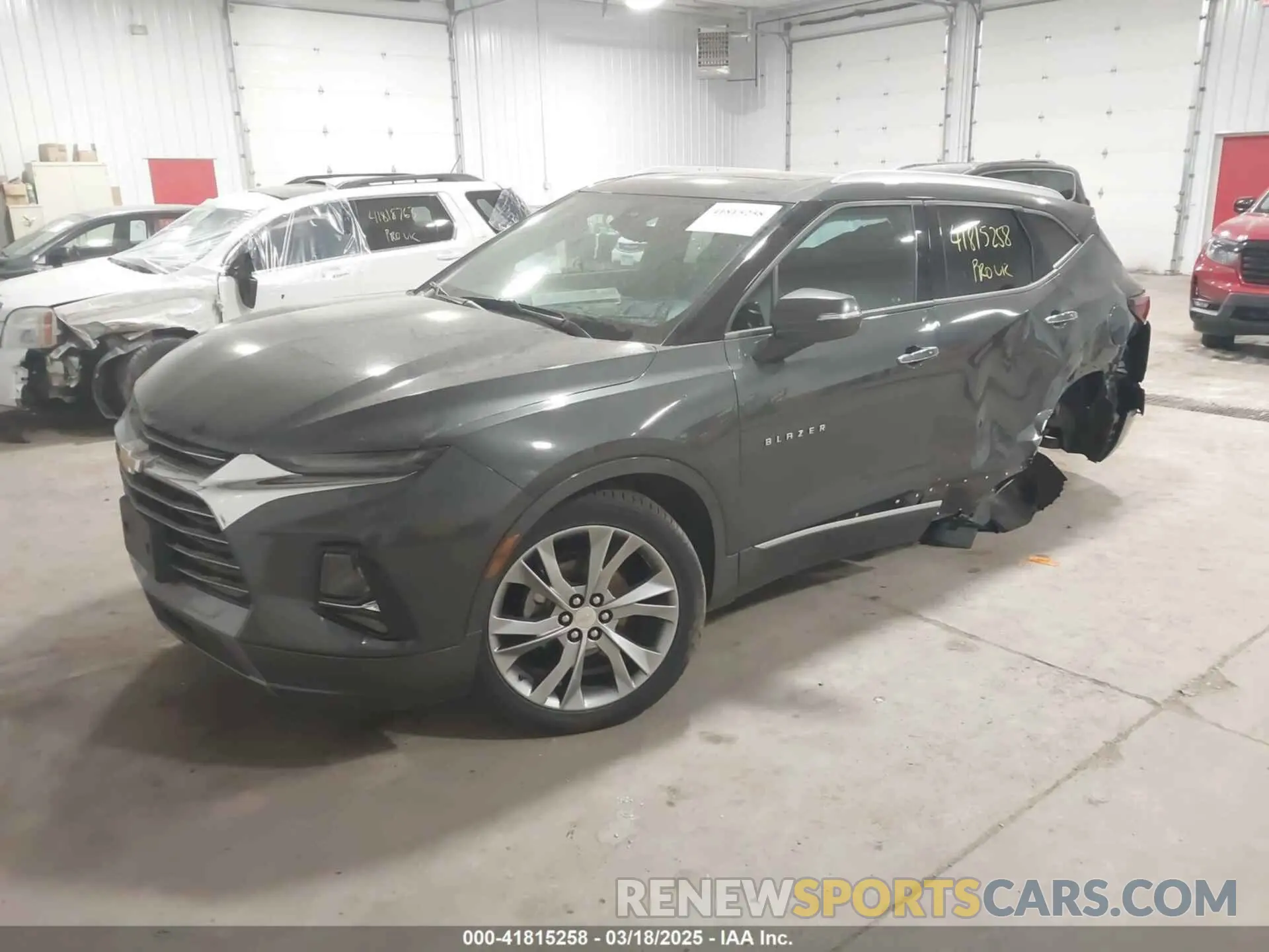 2 Photograph of a damaged car 3GNKBKRS8KS695284 CHEVROLET BLAZER 2019