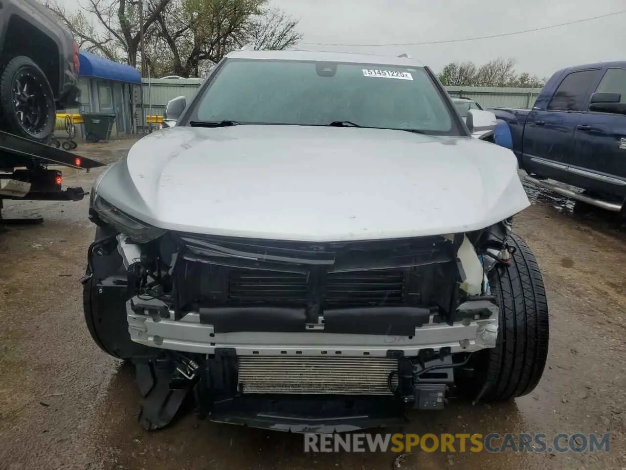 5 Photograph of a damaged car 3GNKBKRSXKS577401 CHEVROLET BLAZER 2019