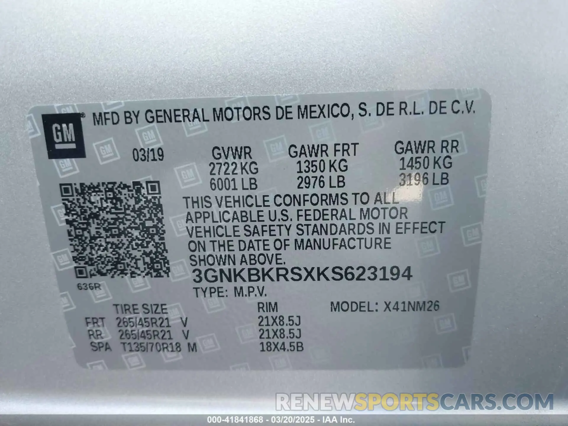9 Photograph of a damaged car 3GNKBKRSXKS623194 CHEVROLET BLAZER 2019