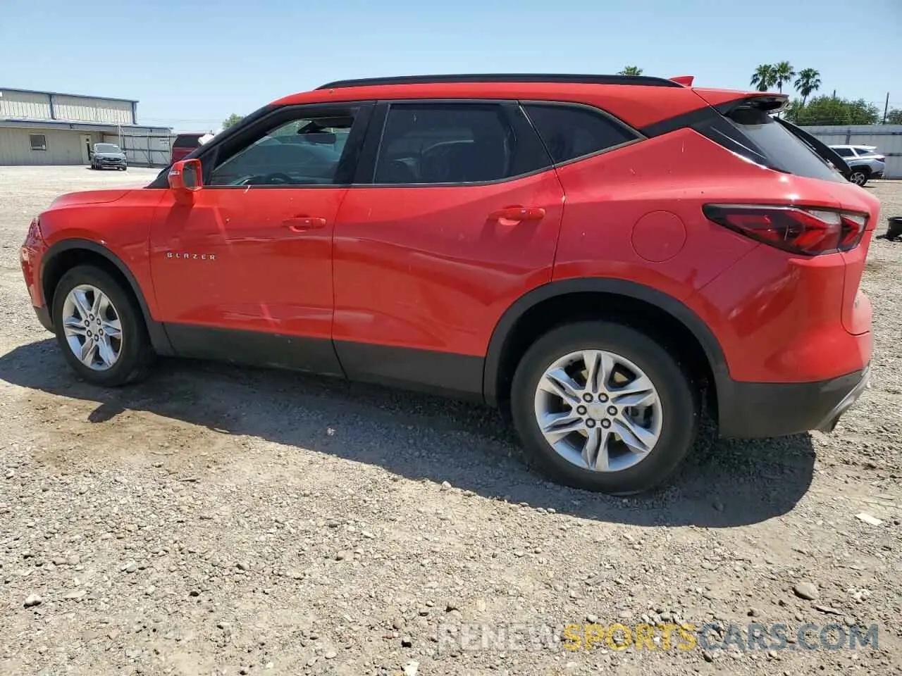 2 Photograph of a damaged car 3GNKBBRA1LS617387 CHEVROLET BLAZER 2020