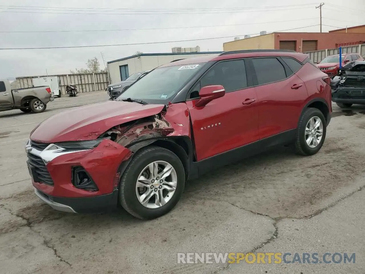 1 Photograph of a damaged car 3GNKBBRA1LS667965 CHEVROLET BLAZER 2020