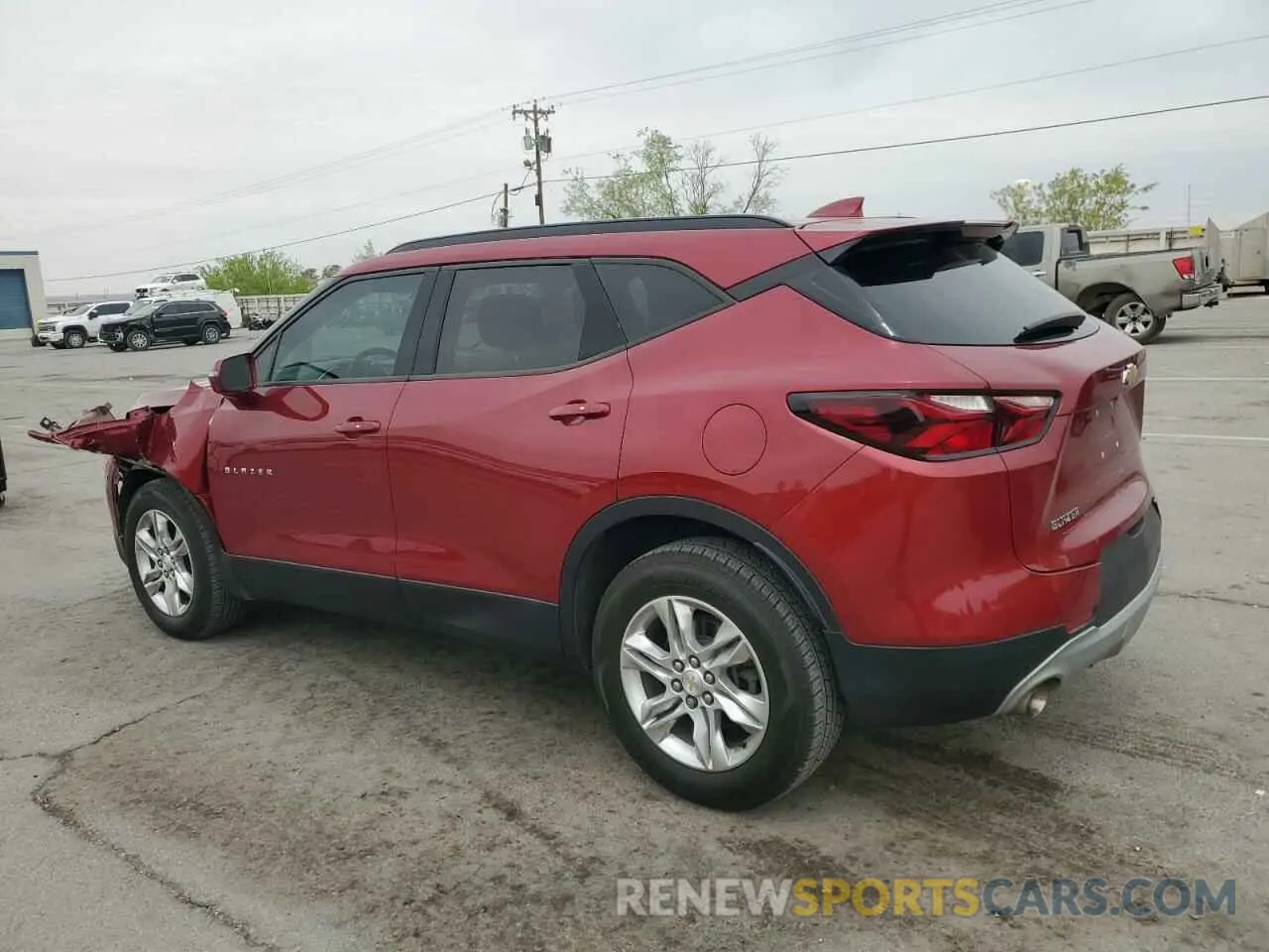 2 Photograph of a damaged car 3GNKBBRA1LS667965 CHEVROLET BLAZER 2020