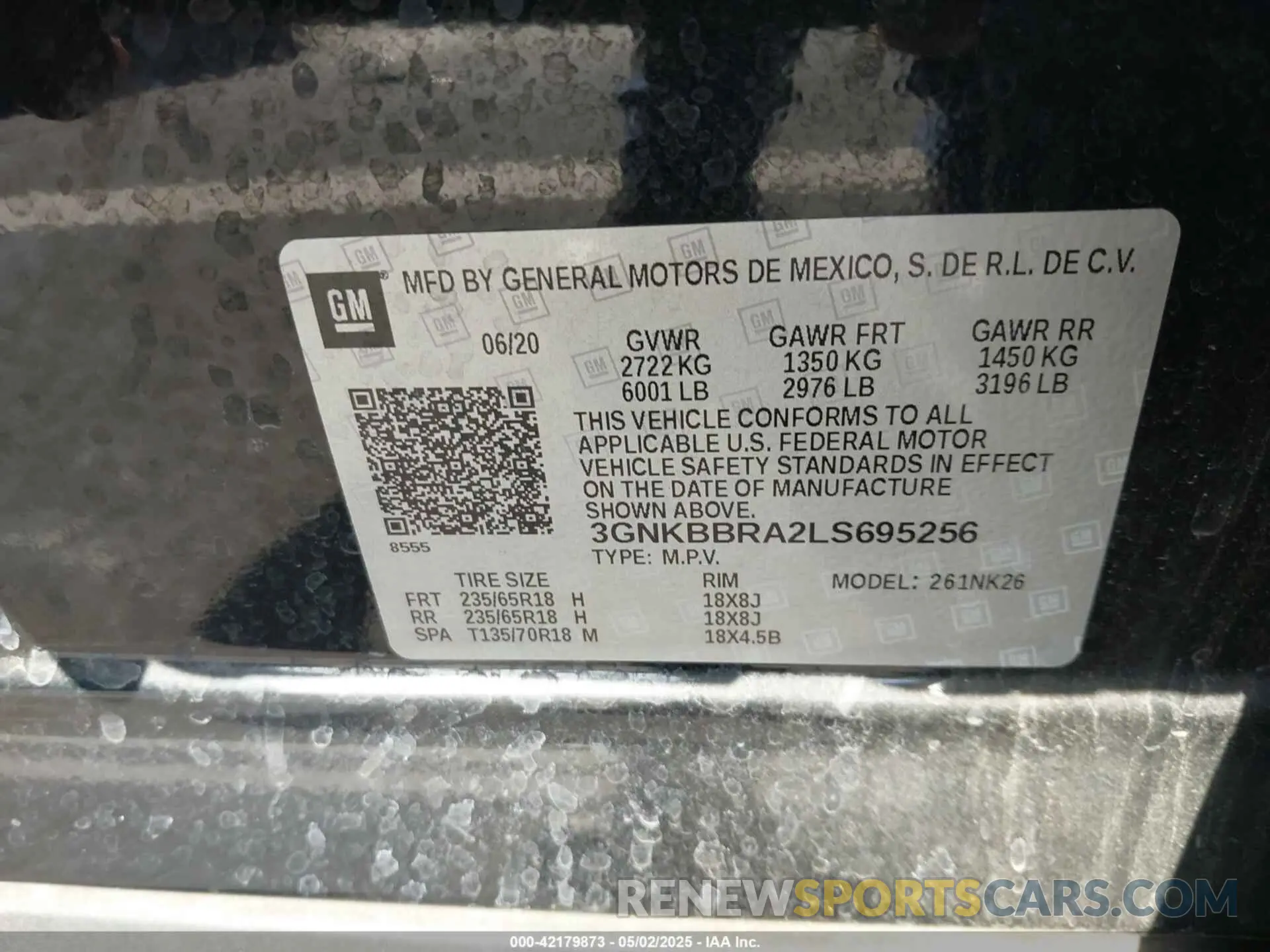 9 Photograph of a damaged car 3GNKBBRA2LS695256 CHEVROLET BLAZER 2020