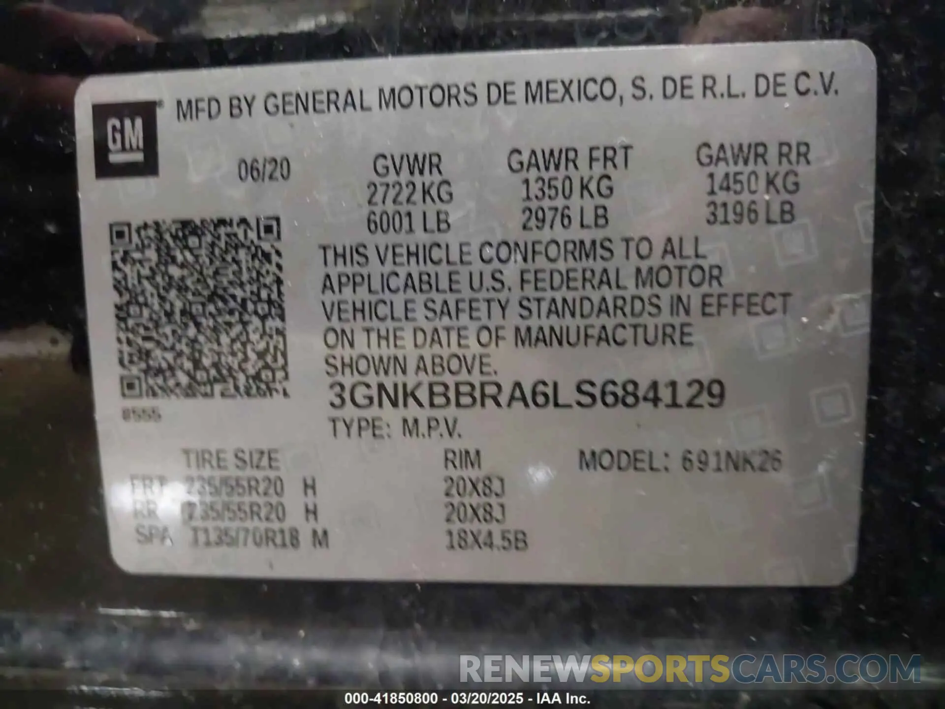 9 Photograph of a damaged car 3GNKBBRA6LS684129 CHEVROLET BLAZER 2020