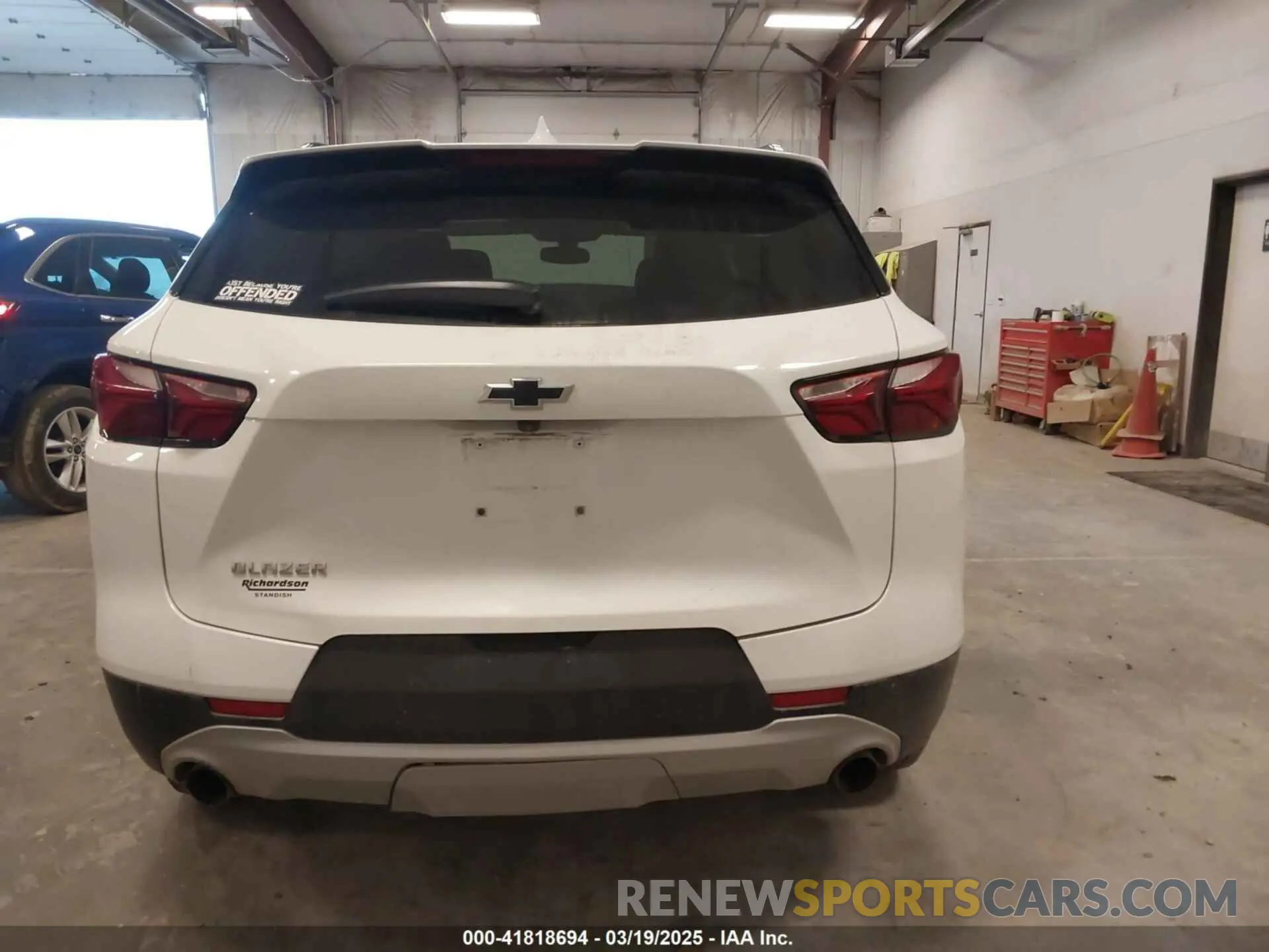 16 Photograph of a damaged car 3GNKBBRA8LS667591 CHEVROLET BLAZER 2020