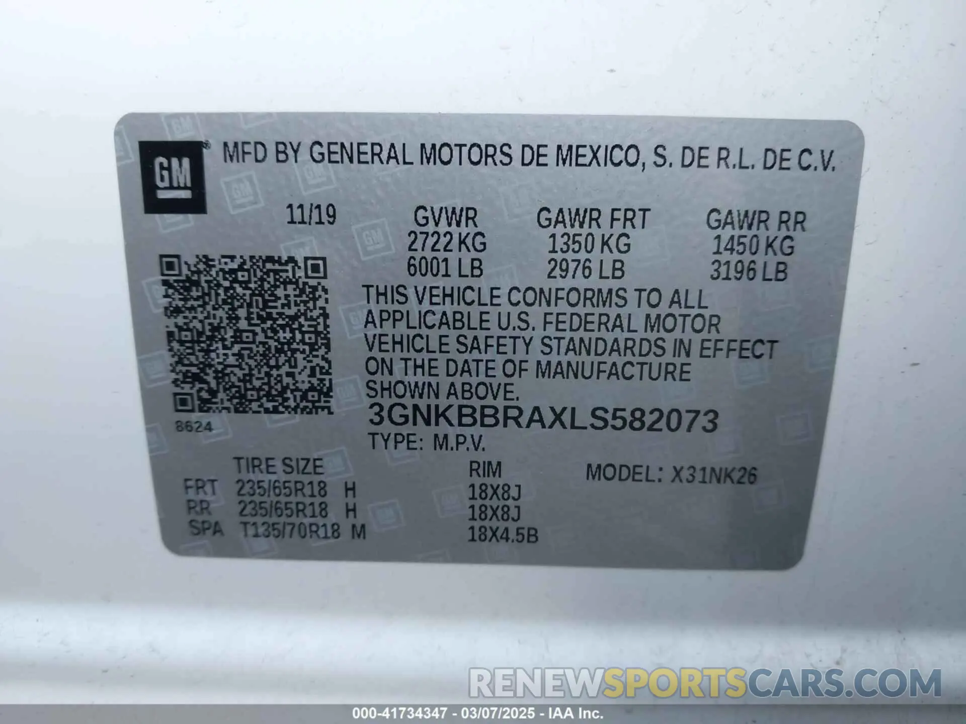 9 Photograph of a damaged car 3GNKBBRAXLS582073 CHEVROLET BLAZER 2020