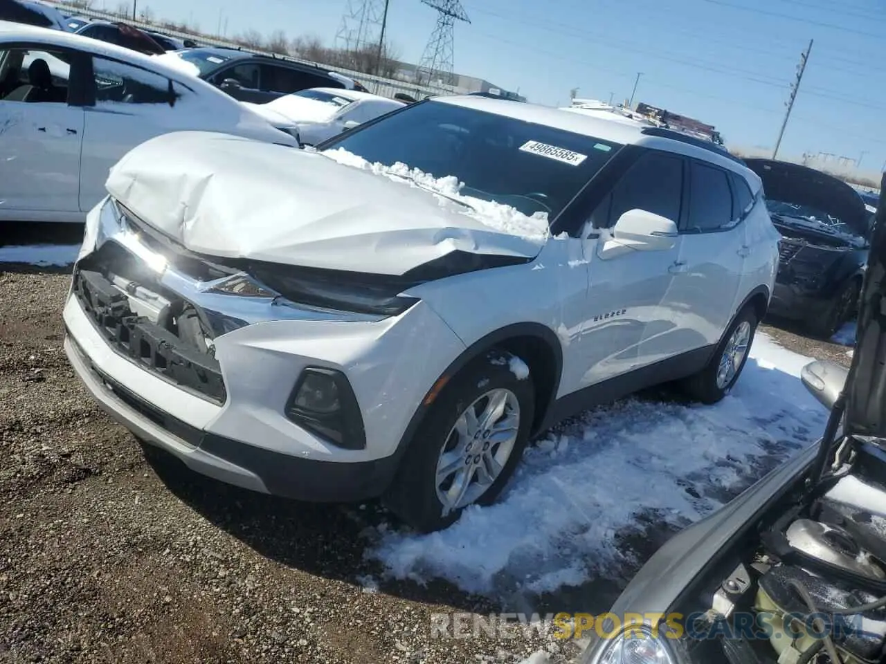 1 Photograph of a damaged car 3GNKBCR44LS679446 CHEVROLET BLAZER 2020
