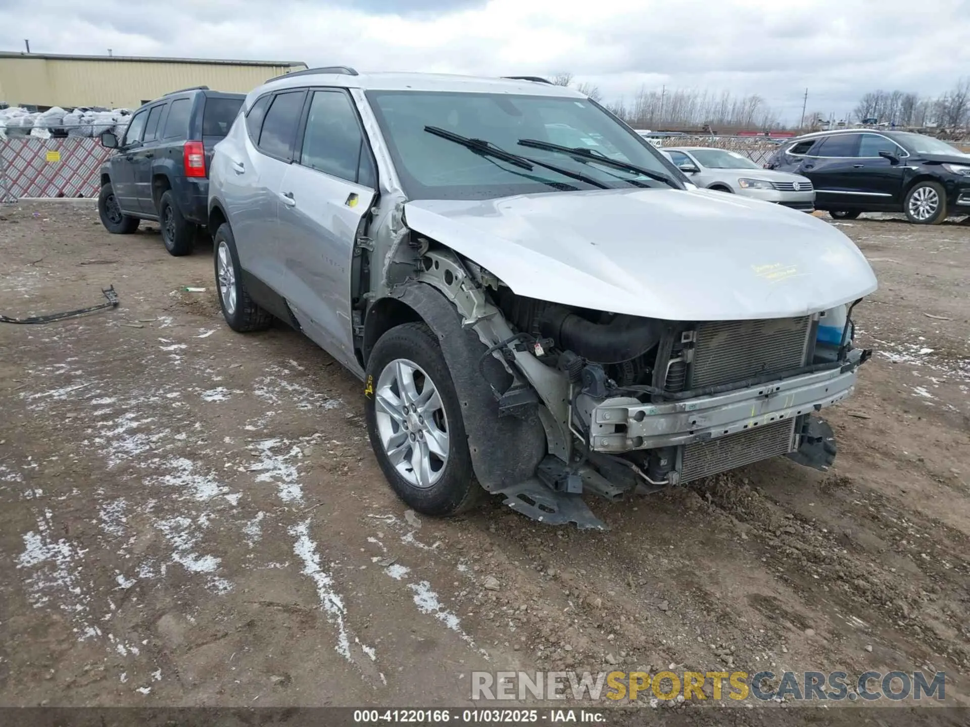 1 Photograph of a damaged car 3GNKBCRS1LS637802 CHEVROLET BLAZER 2020