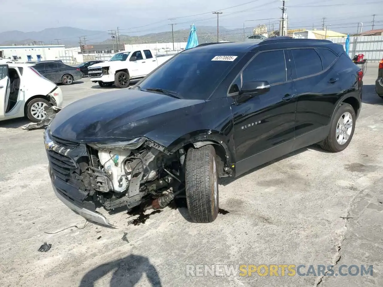 1 Photograph of a damaged car 3GNKBCRS1LS701630 CHEVROLET BLAZER 2020