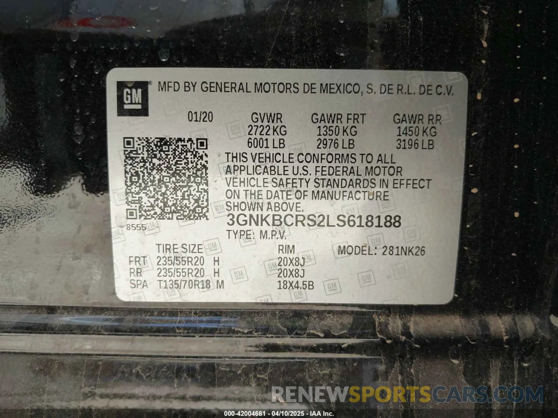 9 Photograph of a damaged car 3GNKBCRS2LS618188 CHEVROLET BLAZER 2020