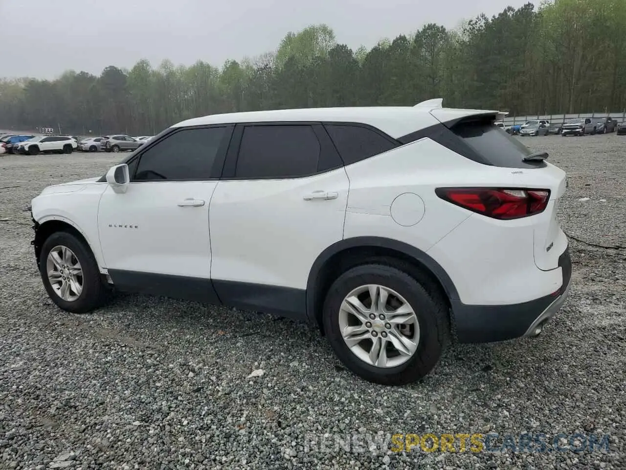2 Photograph of a damaged car 3GNKBCRS4LS552923 CHEVROLET BLAZER 2020