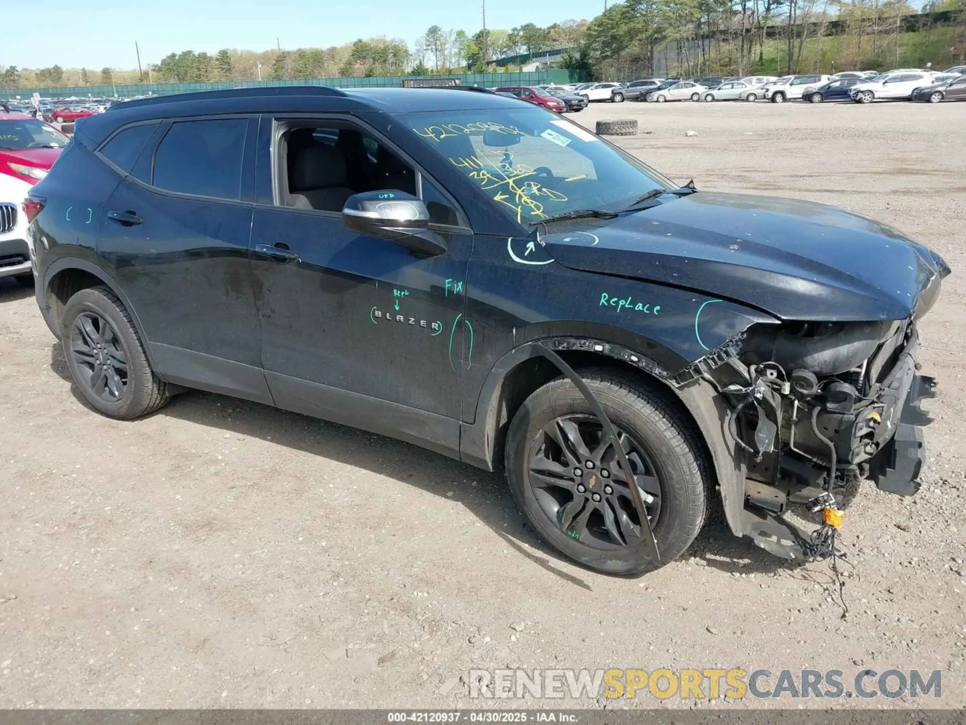 1 Photograph of a damaged car 3GNKBCRS4LS709995 CHEVROLET BLAZER 2020