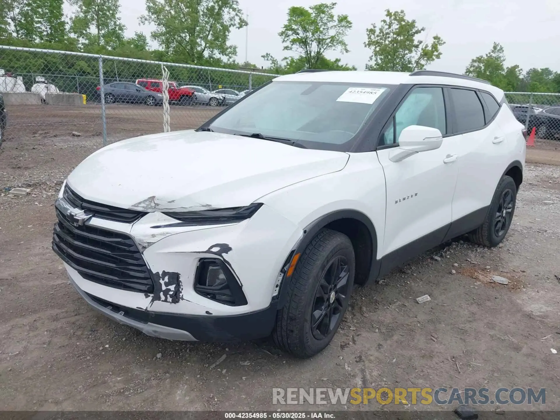 2 Photograph of a damaged car 3GNKBCRS8LS710020 CHEVROLET BLAZER 2020