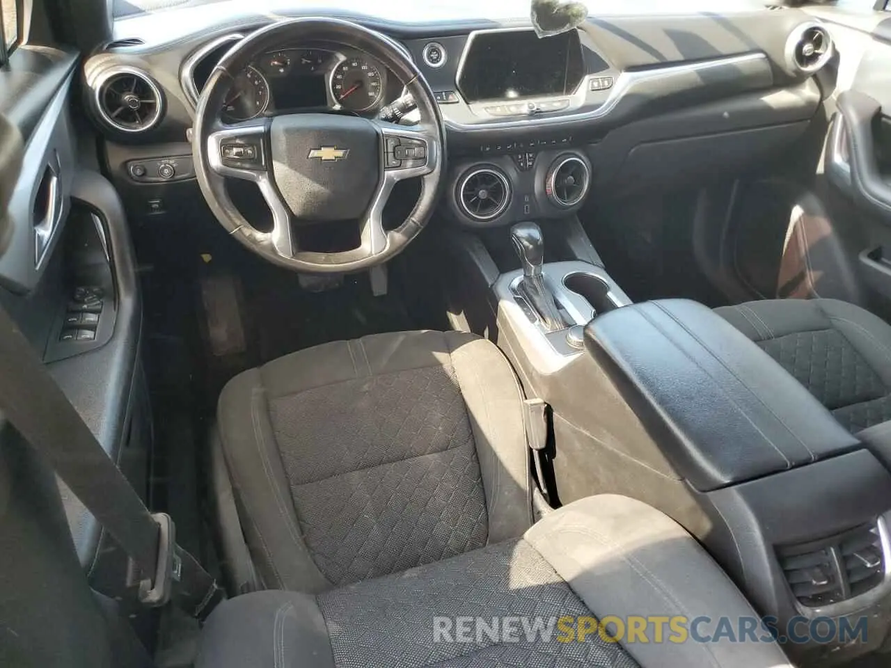 8 Photograph of a damaged car 3GNKBCRSXLS593458 CHEVROLET BLAZER 2020