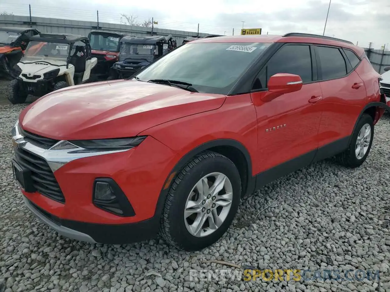 1 Photograph of a damaged car 3GNKBCRSXLS674685 CHEVROLET BLAZER 2020