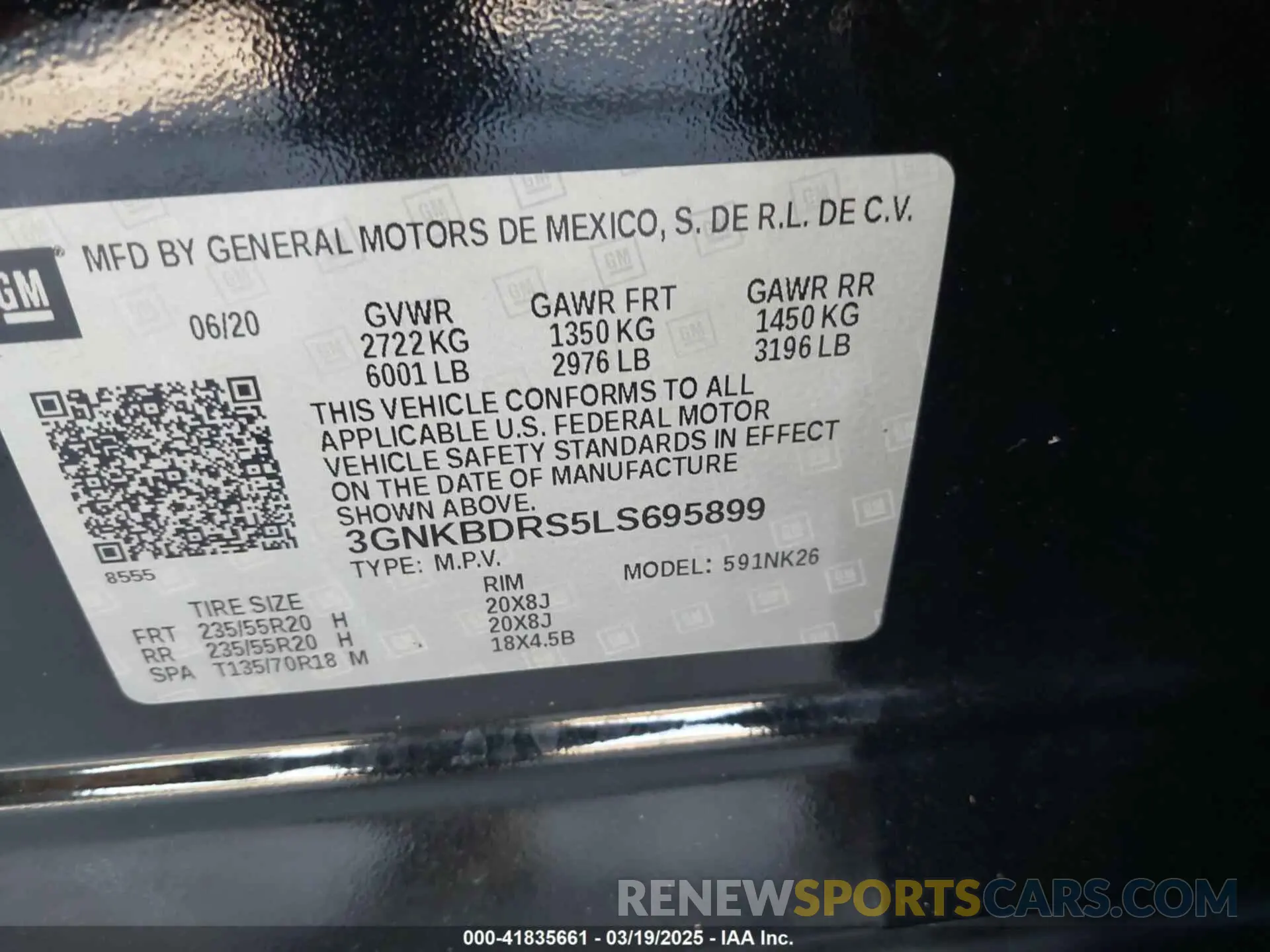 9 Photograph of a damaged car 3GNKBDRS5LS695899 CHEVROLET BLAZER 2020
