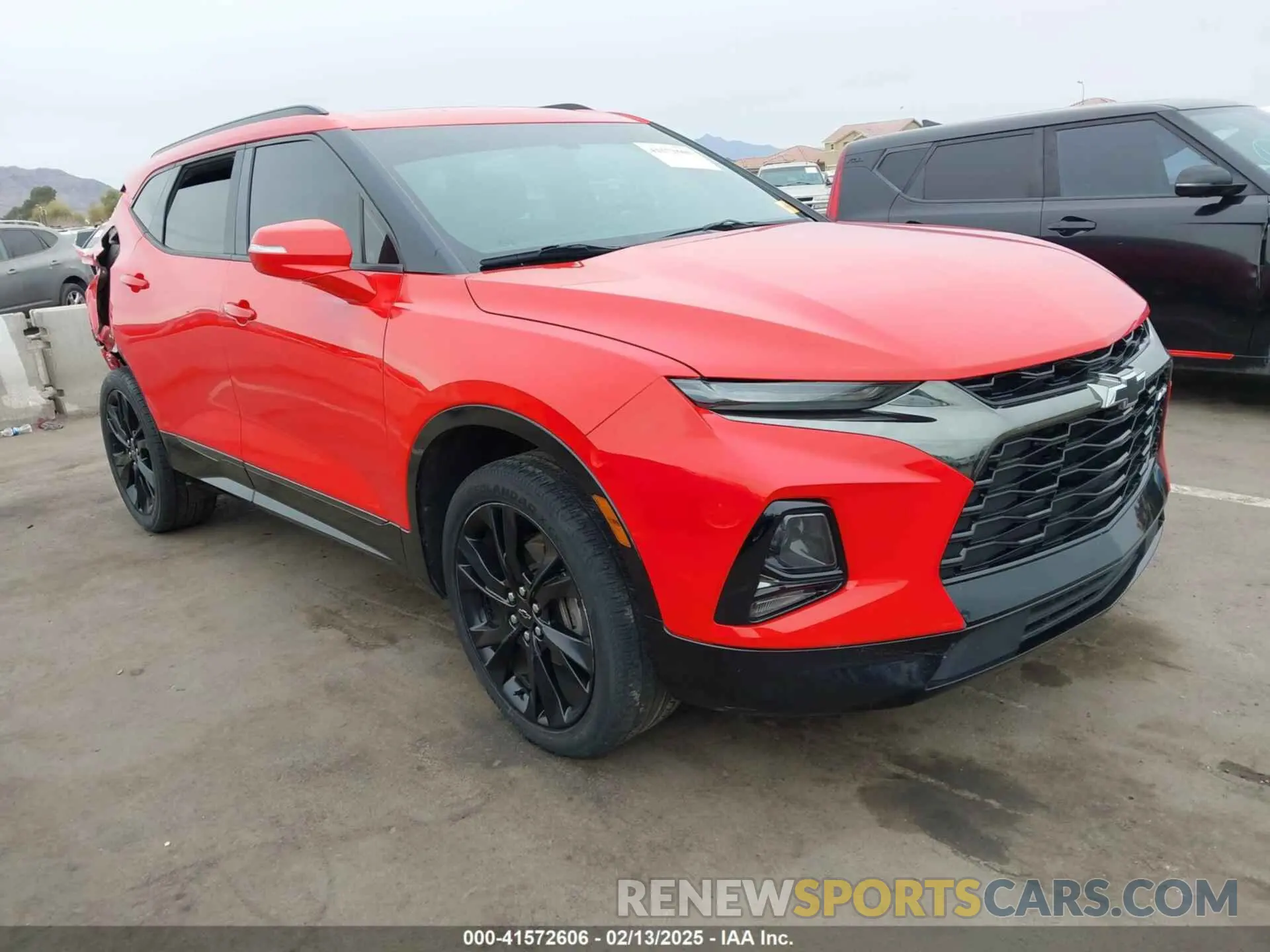 1 Photograph of a damaged car 3GNKBERS1LS596325 CHEVROLET BLAZER 2020