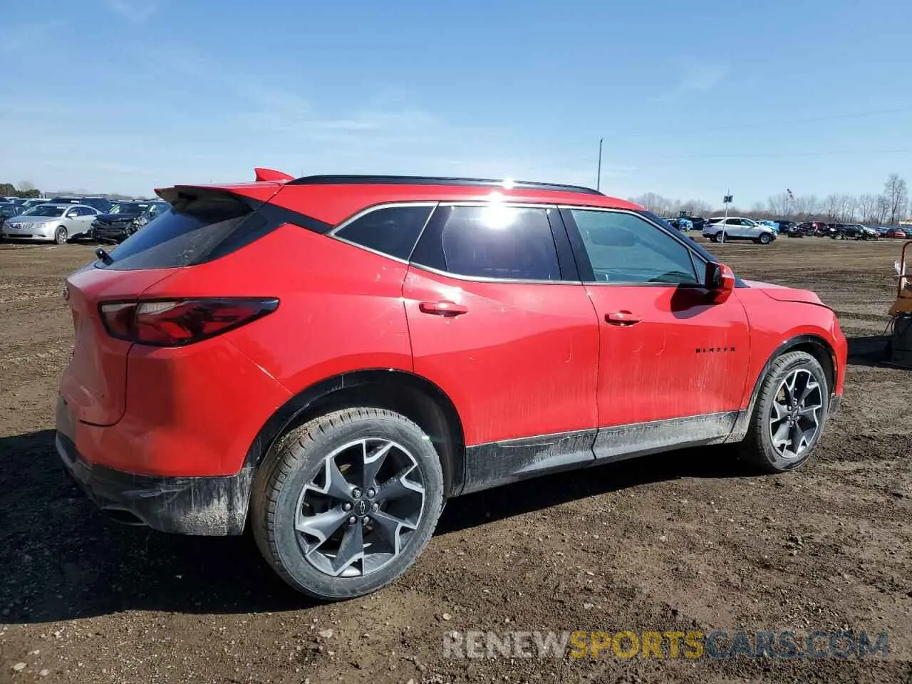 3 Photograph of a damaged car 3GNKBERS1LS683979 CHEVROLET BLAZER 2020