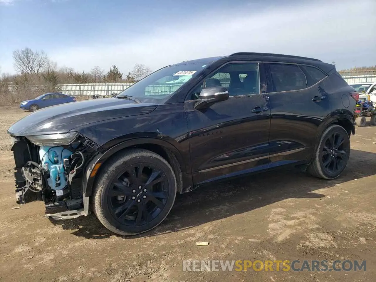 1 Photograph of a damaged car 3GNKBERS6LS718645 CHEVROLET BLAZER 2020