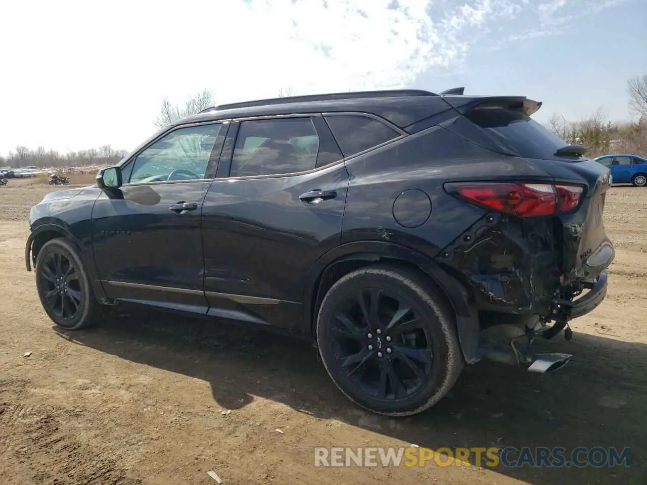 2 Photograph of a damaged car 3GNKBERS6LS718645 CHEVROLET BLAZER 2020