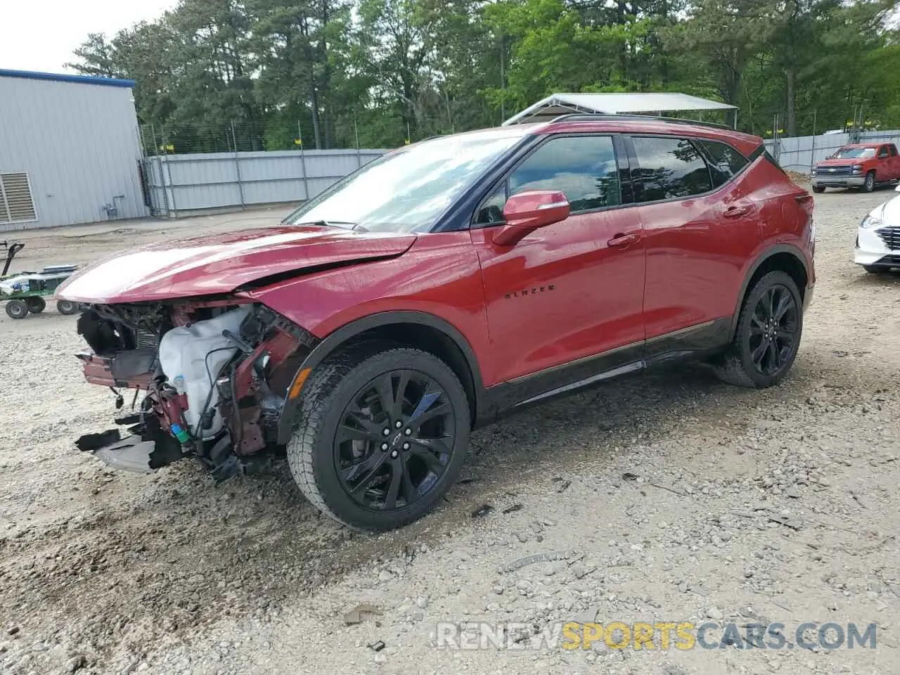 1 Photograph of a damaged car 3GNKBERS7LS571641 CHEVROLET BLAZER 2020
