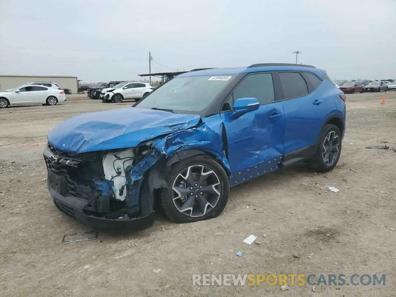 1 Photograph of a damaged car 3GNKBERS7LS572904 CHEVROLET BLAZER 2020