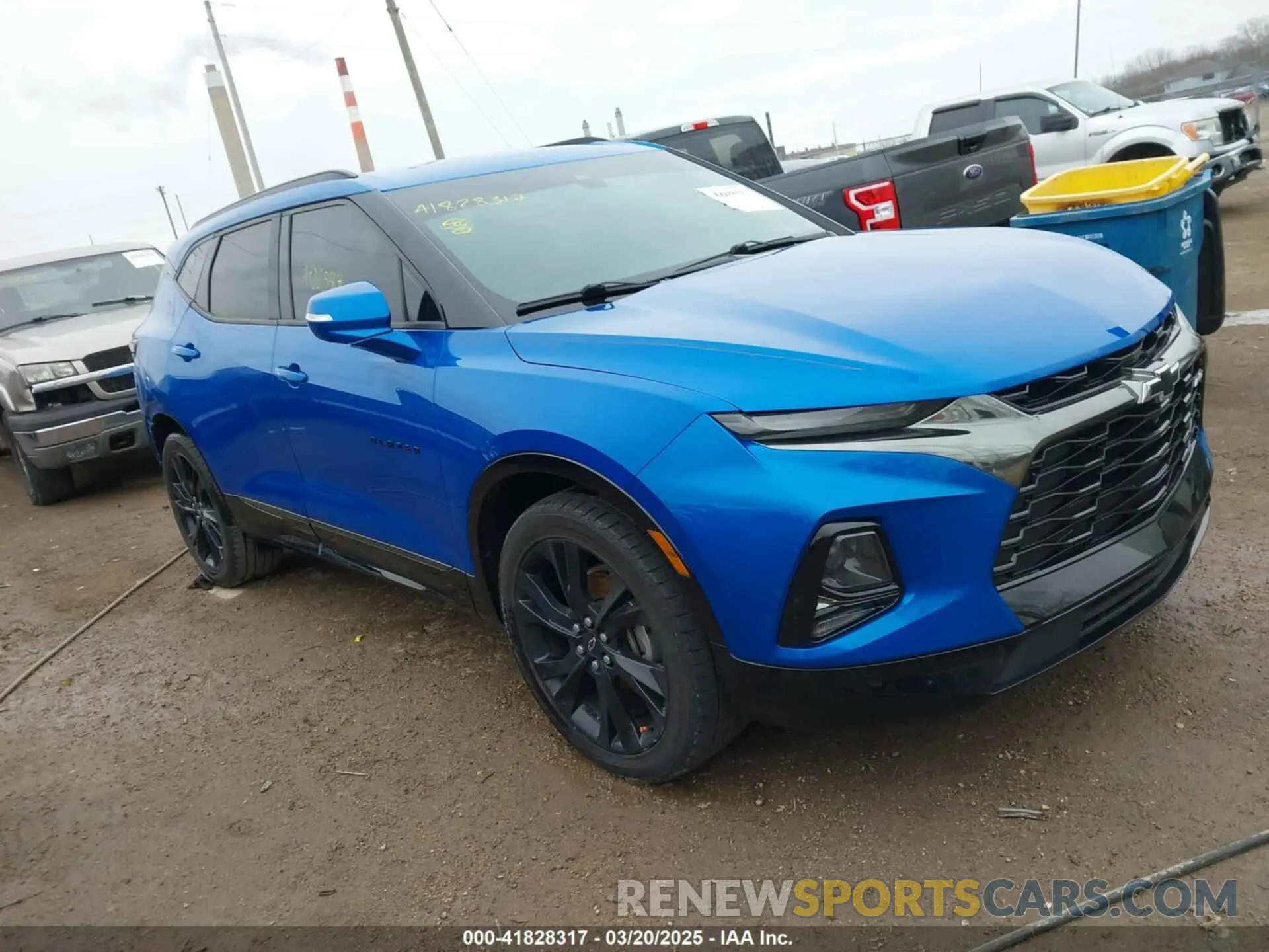 1 Photograph of a damaged car 3GNKBERS9LS539578 CHEVROLET BLAZER 2020