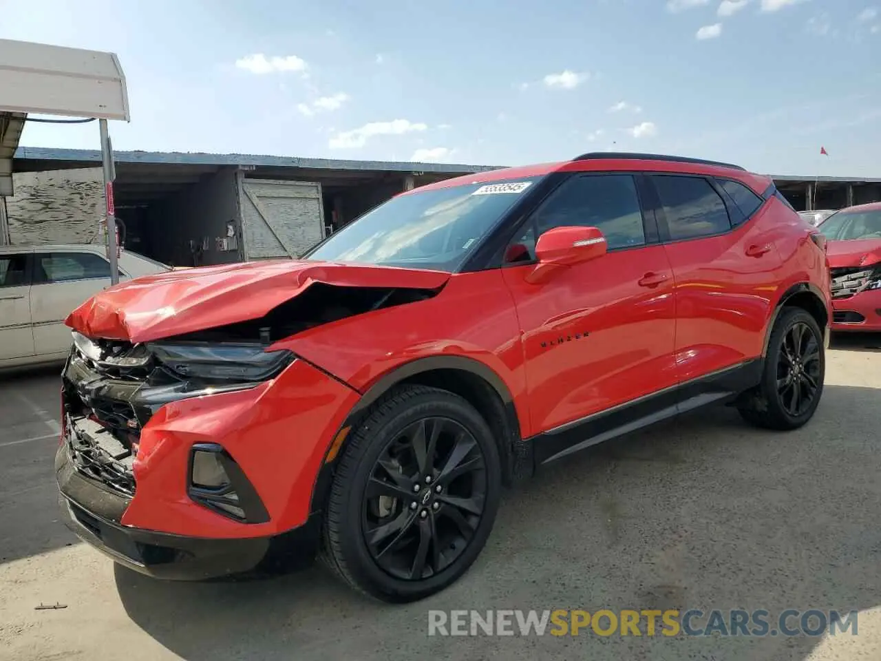 1 Photograph of a damaged car 3GNKBERS9LS661048 CHEVROLET BLAZER 2020