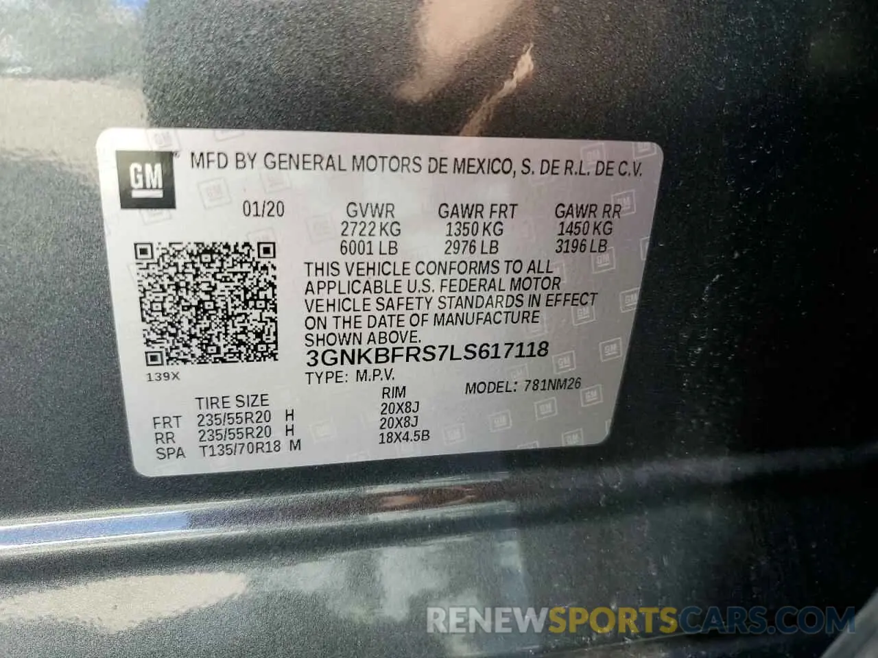 15 Photograph of a damaged car 3GNKBFRS7LS617118 CHEVROLET BLAZER 2020