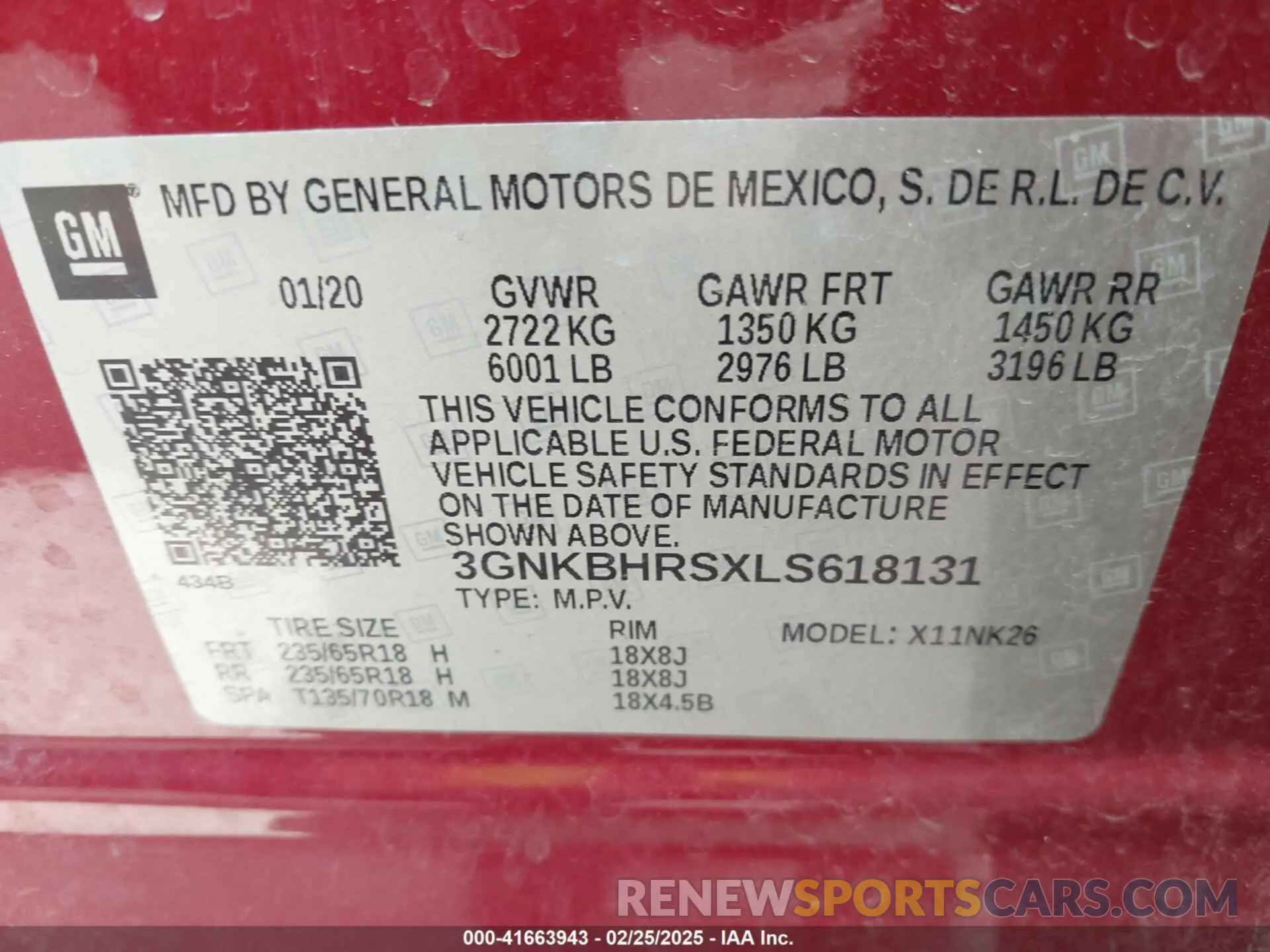 9 Photograph of a damaged car 3GNKBHRSXLS618131 CHEVROLET BLAZER 2020