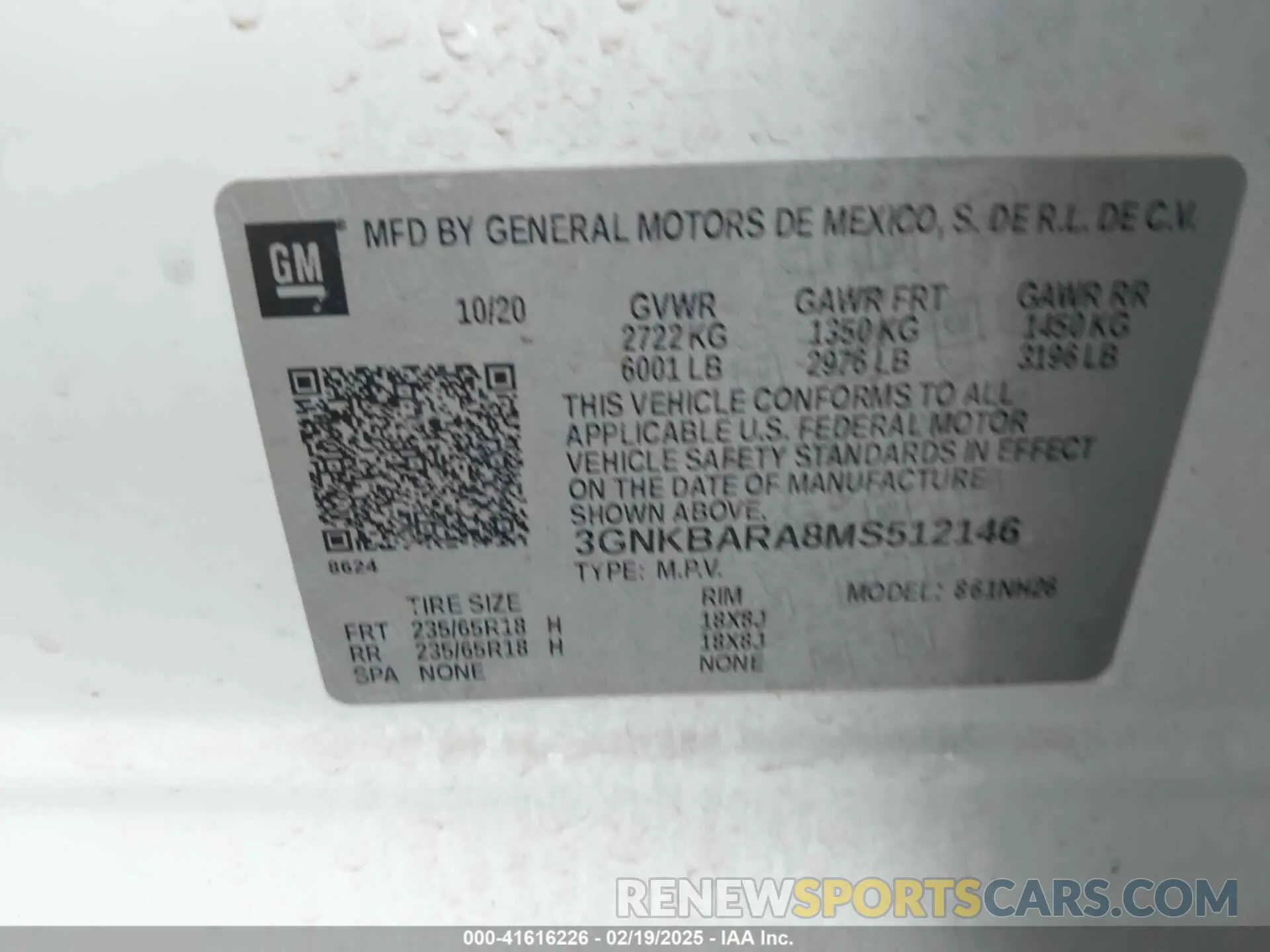 9 Photograph of a damaged car 3GNKBARA8MS512146 CHEVROLET BLAZER 2021