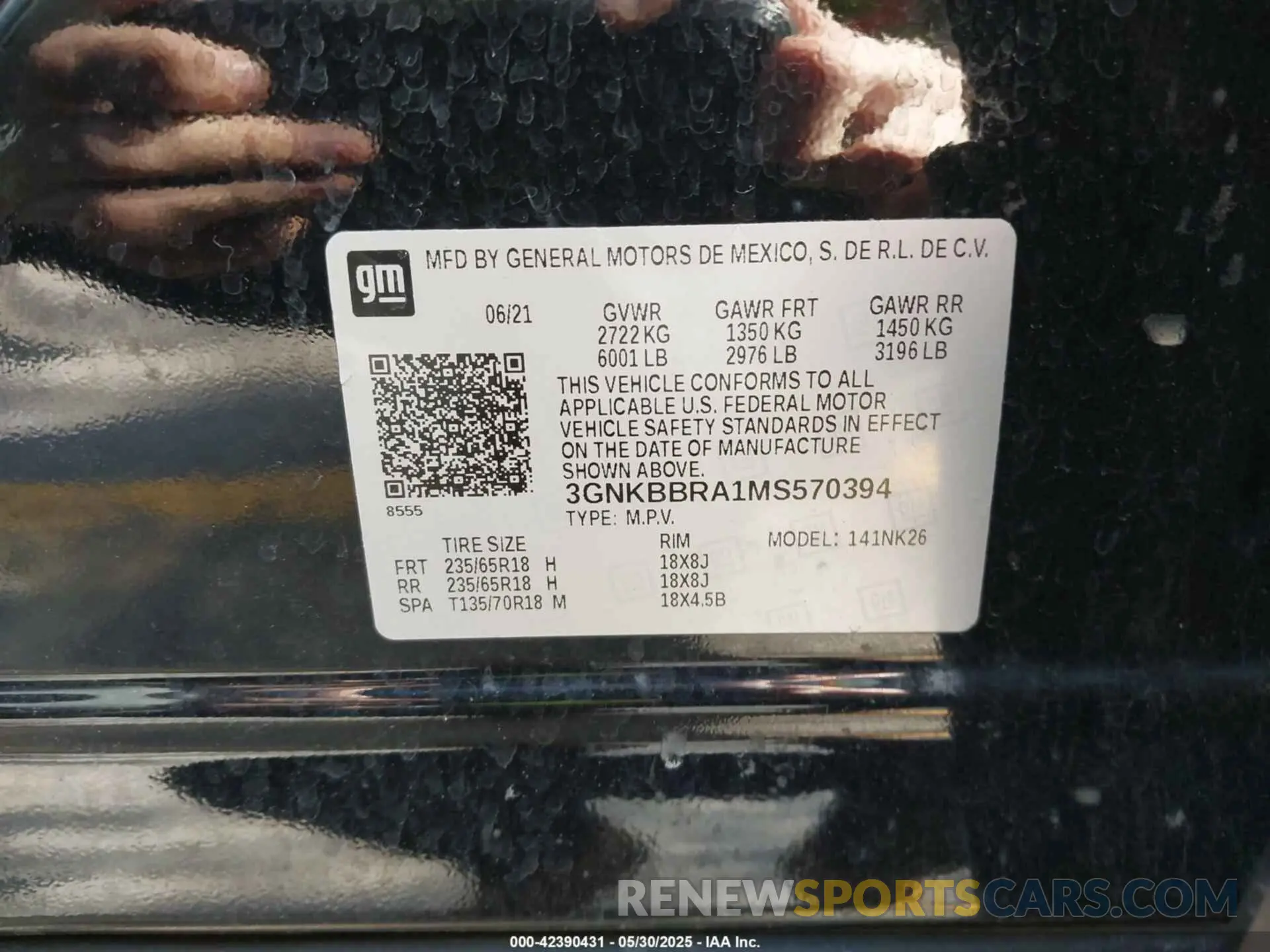 9 Photograph of a damaged car 3GNKBBRA1MS570394 CHEVROLET BLAZER 2021
