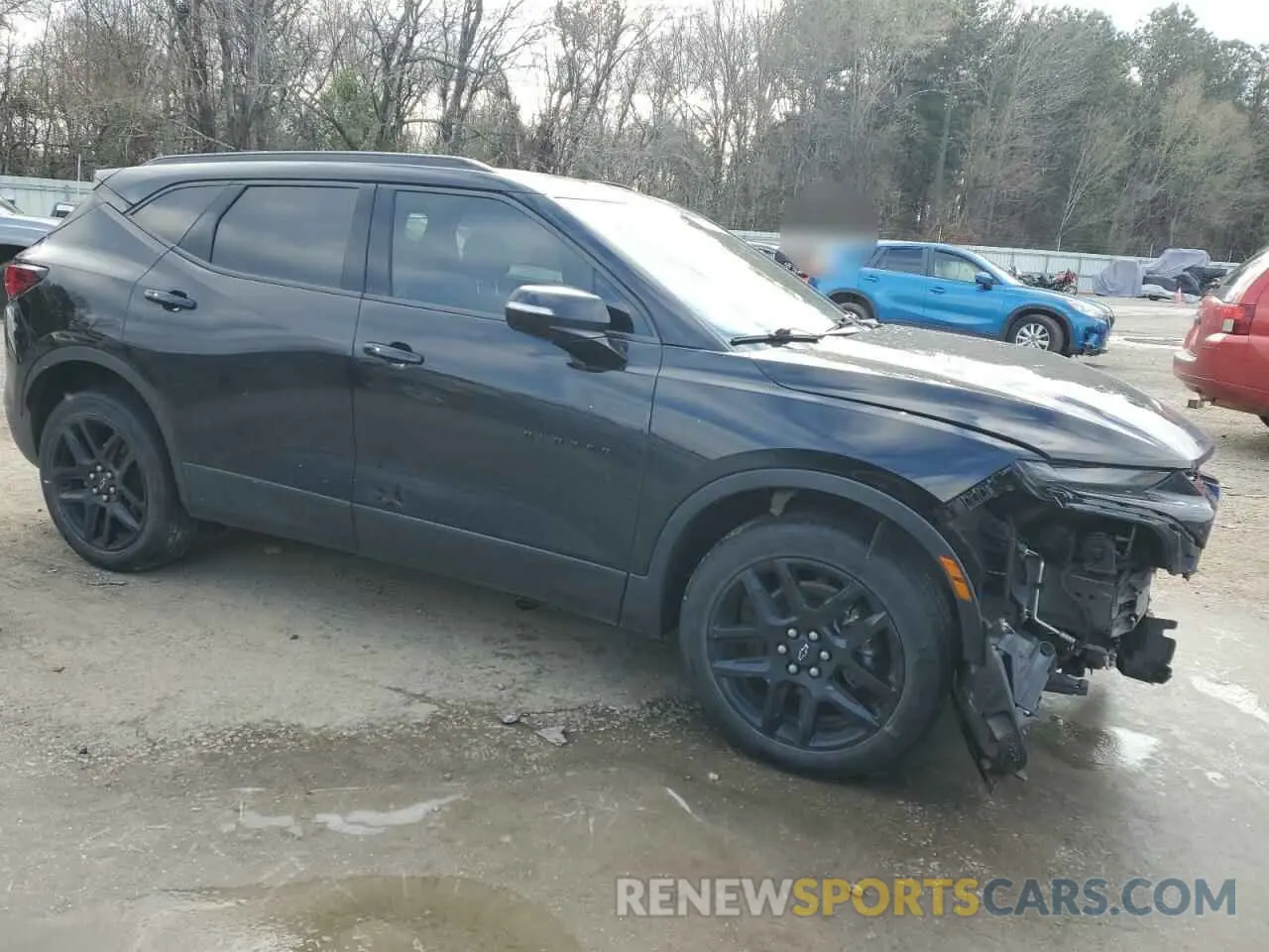 4 Photograph of a damaged car 3GNKBBRA2MS501570 CHEVROLET BLAZER 2021