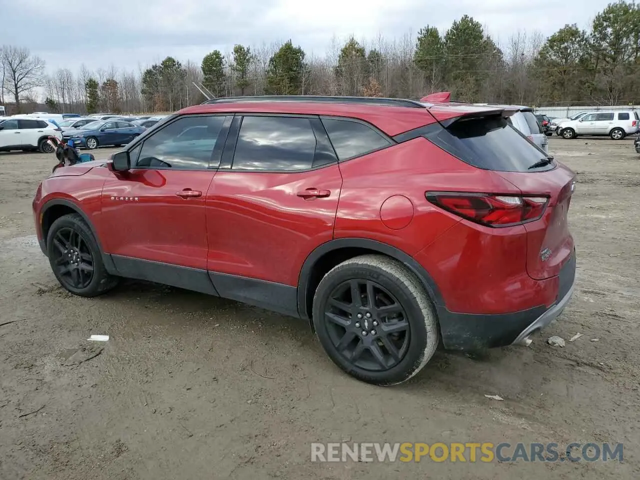 2 Photograph of a damaged car 3GNKBBRA2MS564751 CHEVROLET BLAZER 2021