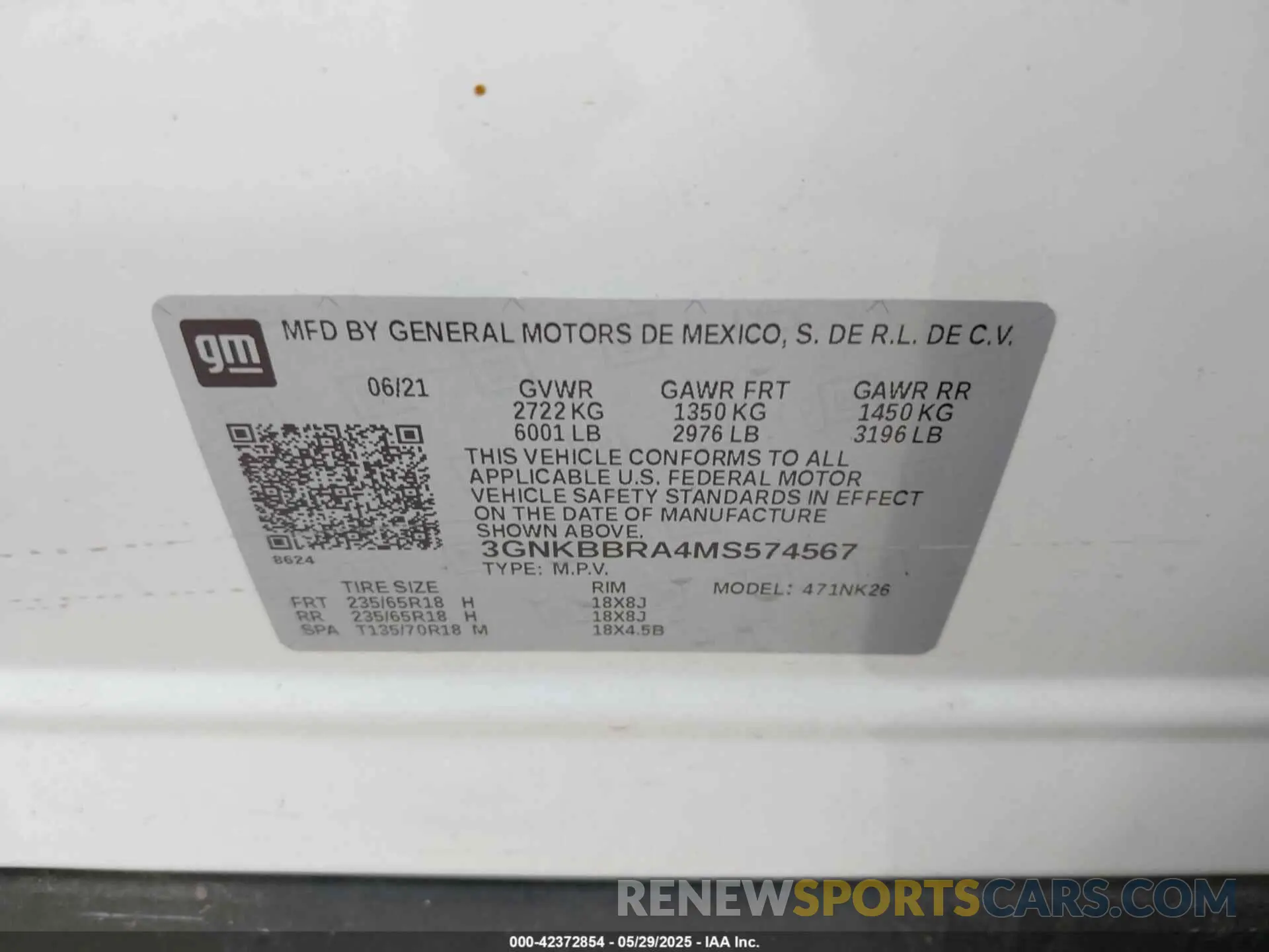 9 Photograph of a damaged car 3GNKBBRA4MS574567 CHEVROLET BLAZER 2021