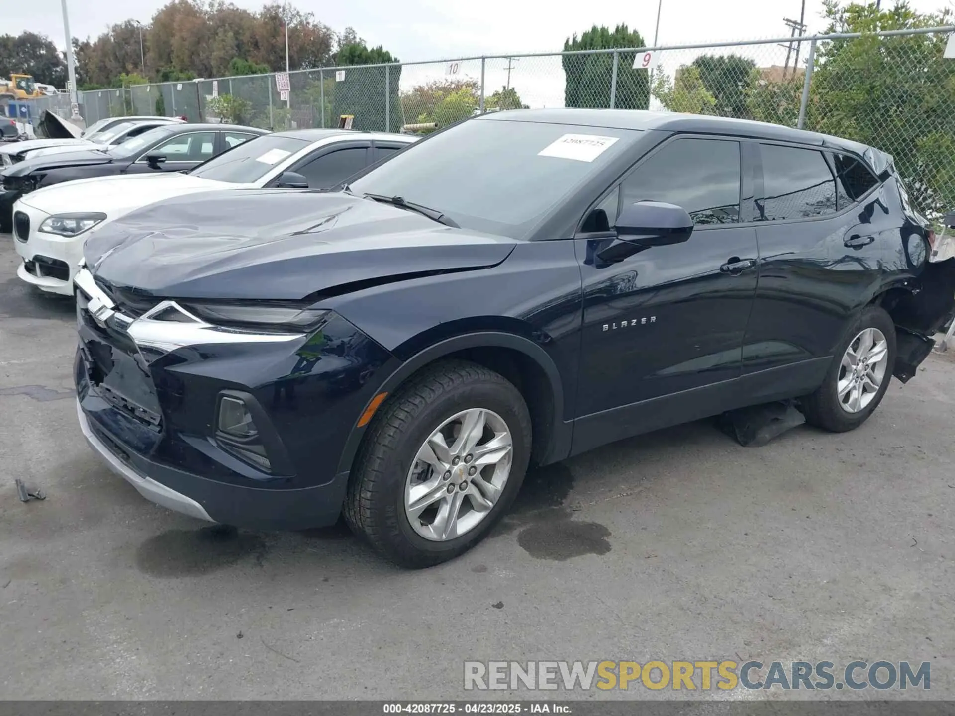 2 Photograph of a damaged car 3GNKBBRA6MS503807 CHEVROLET BLAZER 2021