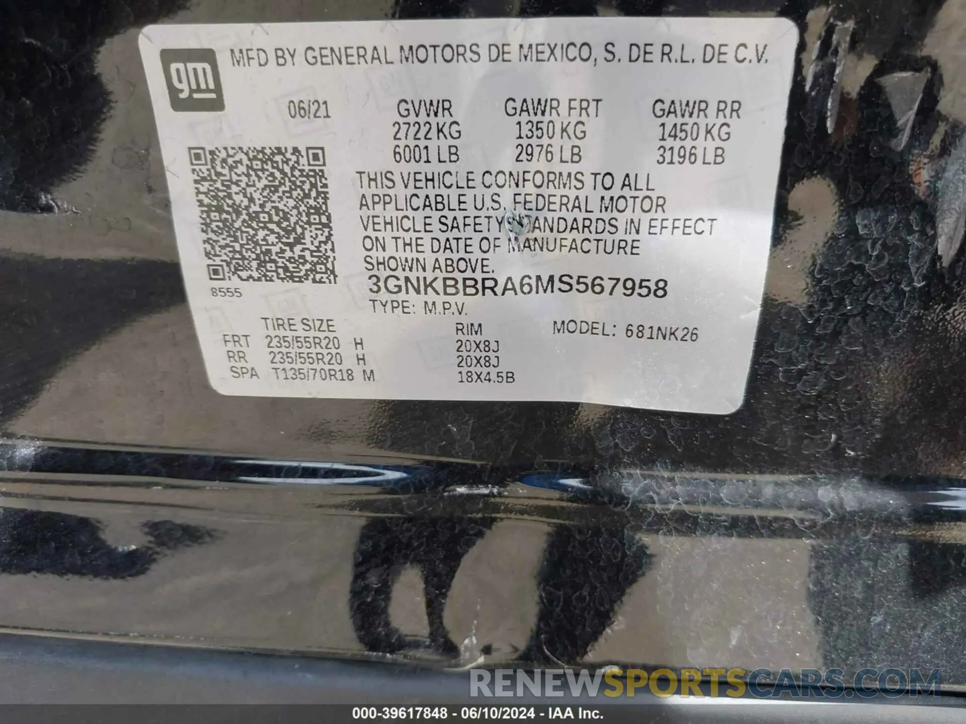 9 Photograph of a damaged car 3GNKBBRA6MS567958 CHEVROLET BLAZER 2021