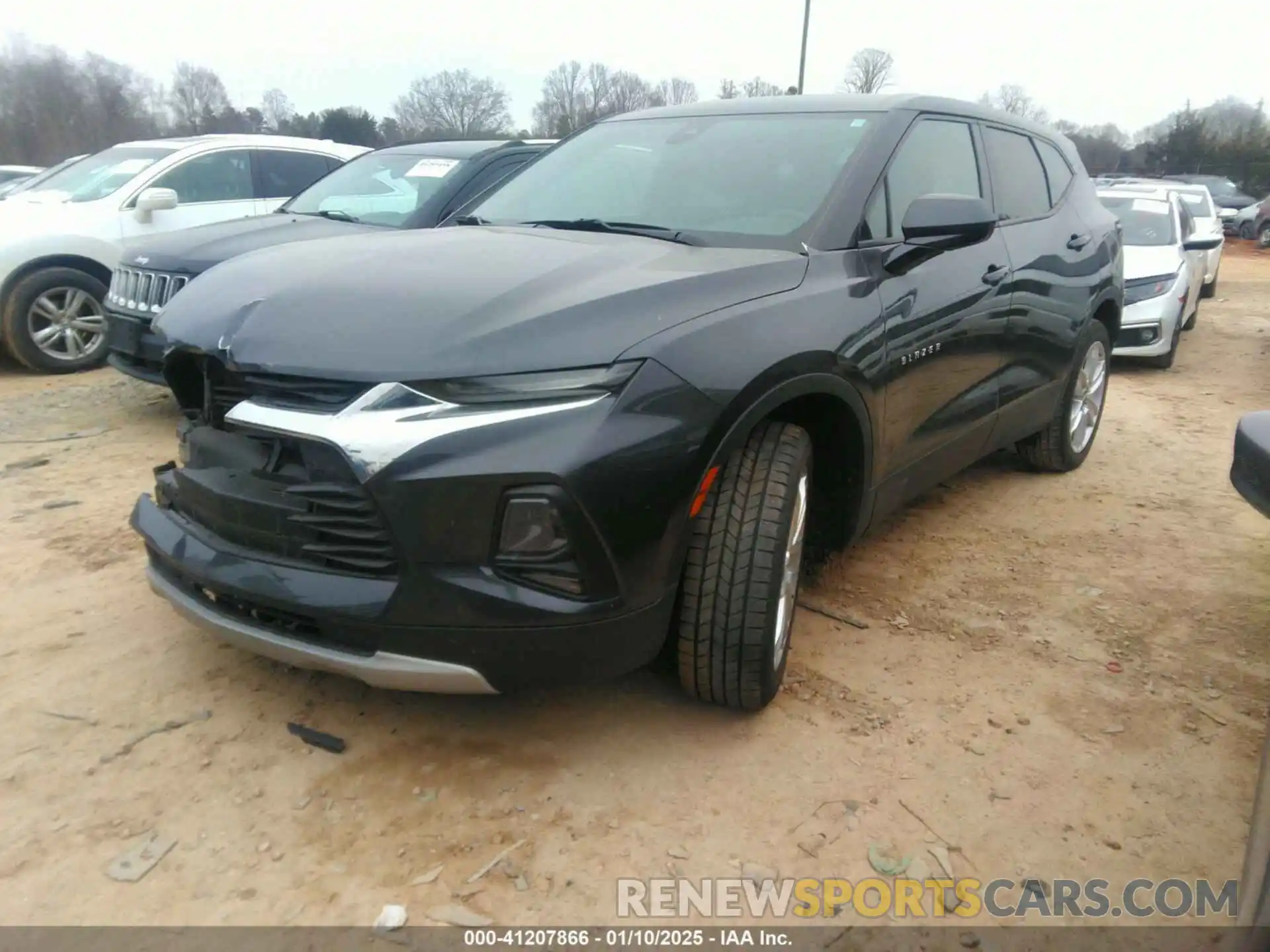 2 Photograph of a damaged car 3GNKBCR42MS558089 CHEVROLET BLAZER 2021