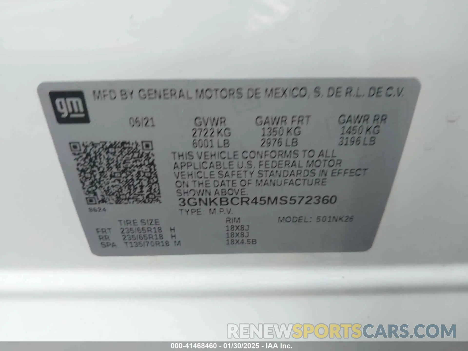 9 Photograph of a damaged car 3GNKBCR45MS572360 CHEVROLET BLAZER 2021