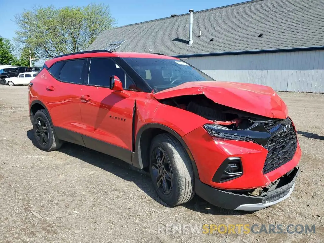 4 Photograph of a damaged car 3GNKBCR4XMS534316 CHEVROLET BLAZER 2021